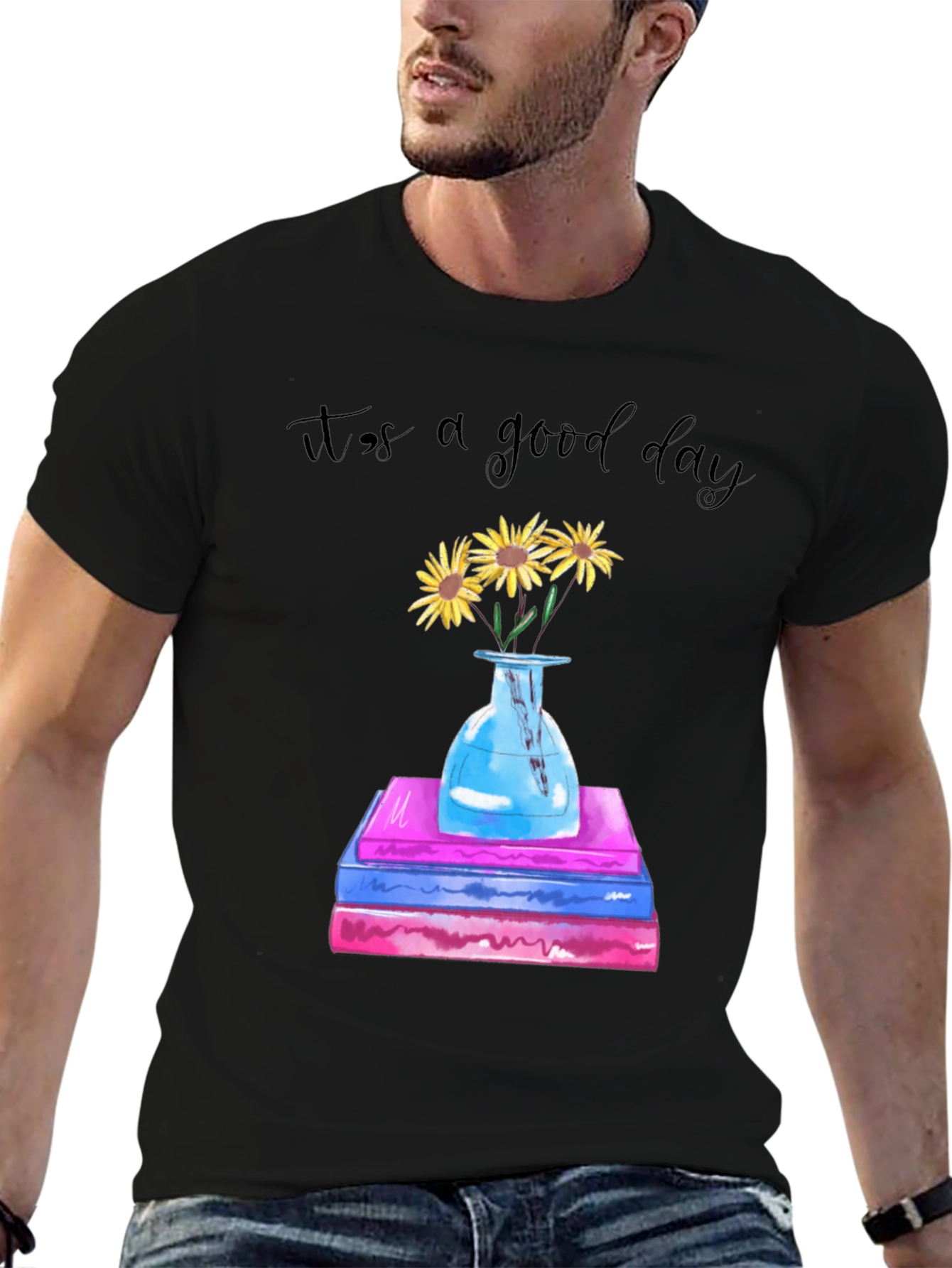 Its a Good Day Sunflower Books Graphic Tee