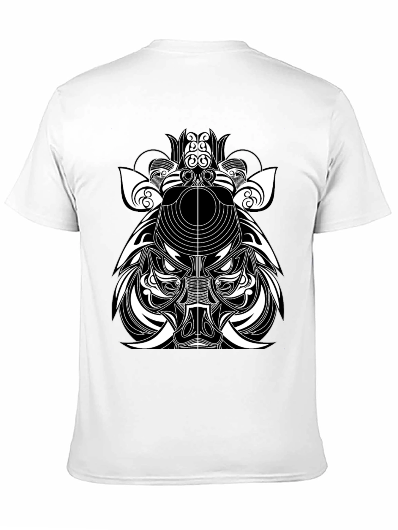 Tribal Boar Graphic Tee - Black