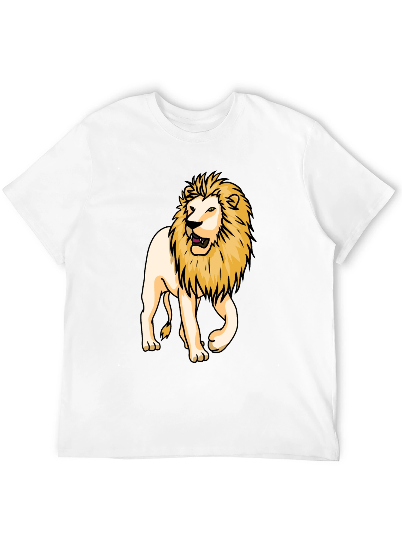 Lion Graphic Tee - Bold Black T-Shirt
