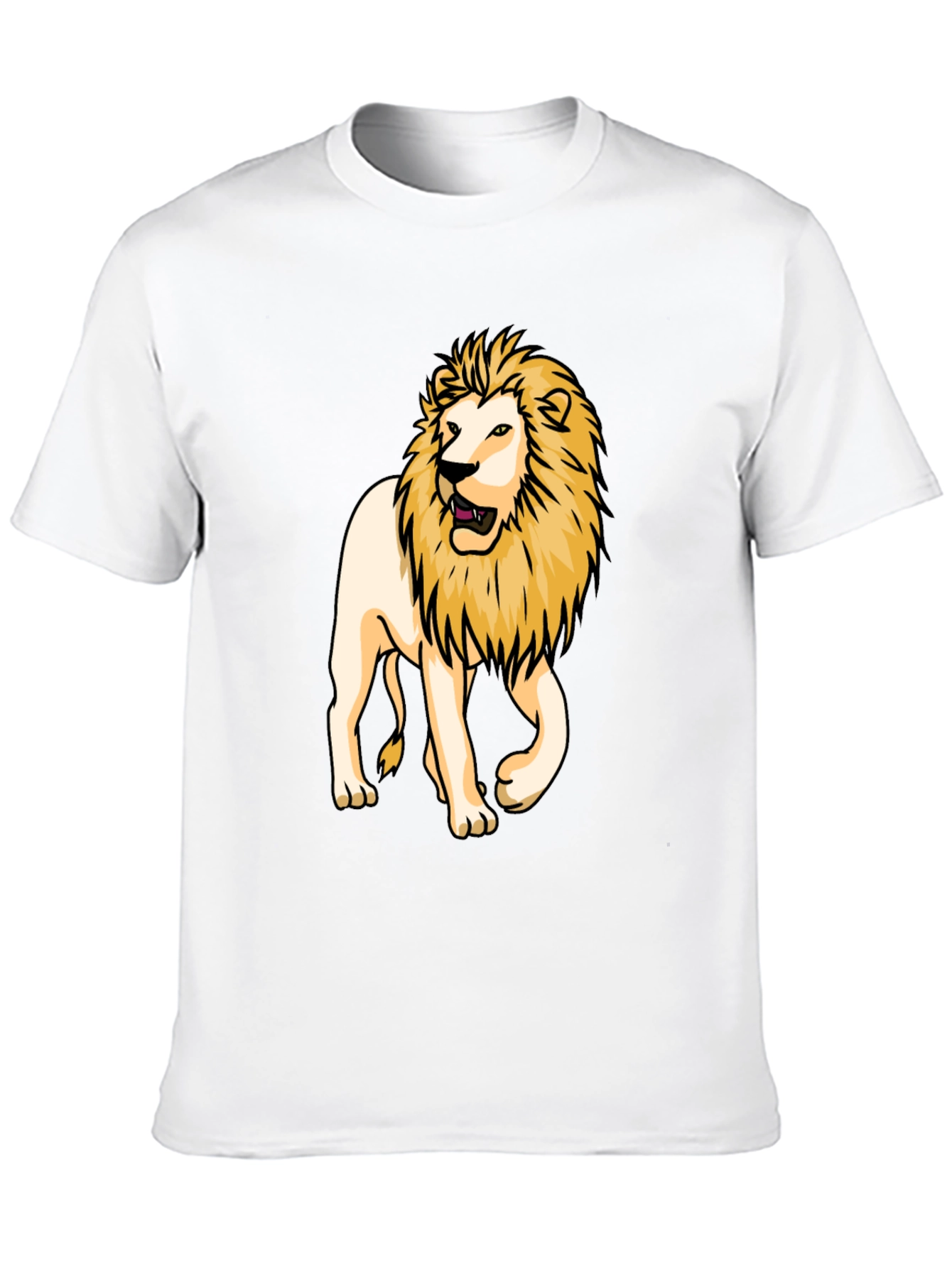 Lion Graphic Tee - Bold Black T-Shirt