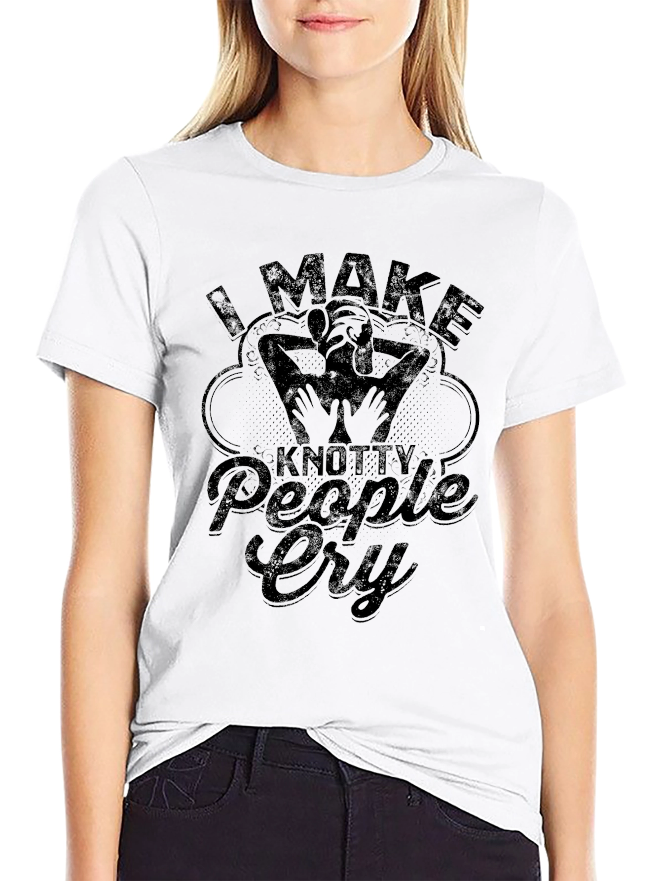 Knotty People Cry Massage Therapist T-Shirt