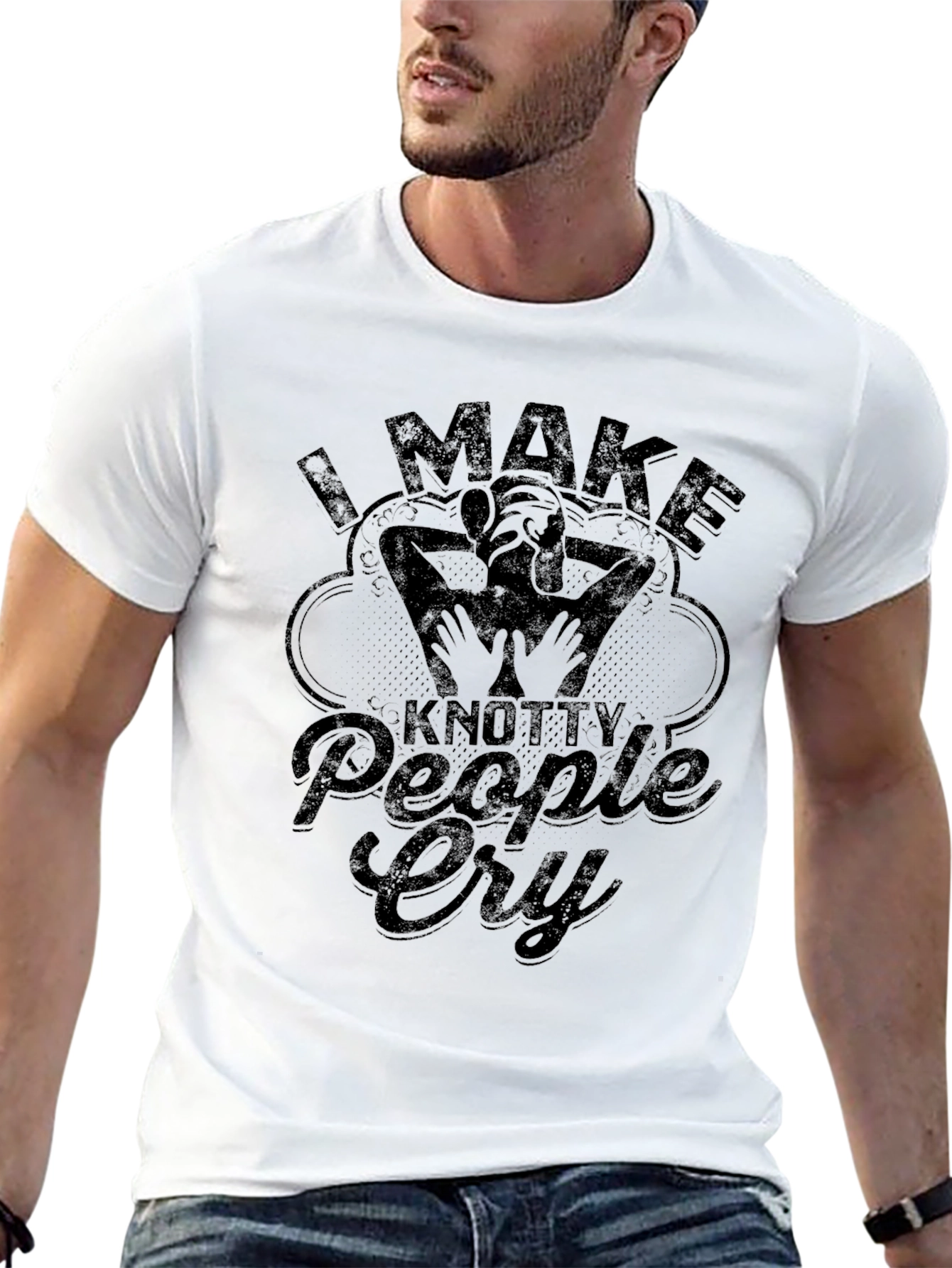 Knotty People Cry Massage Therapist T-Shirt