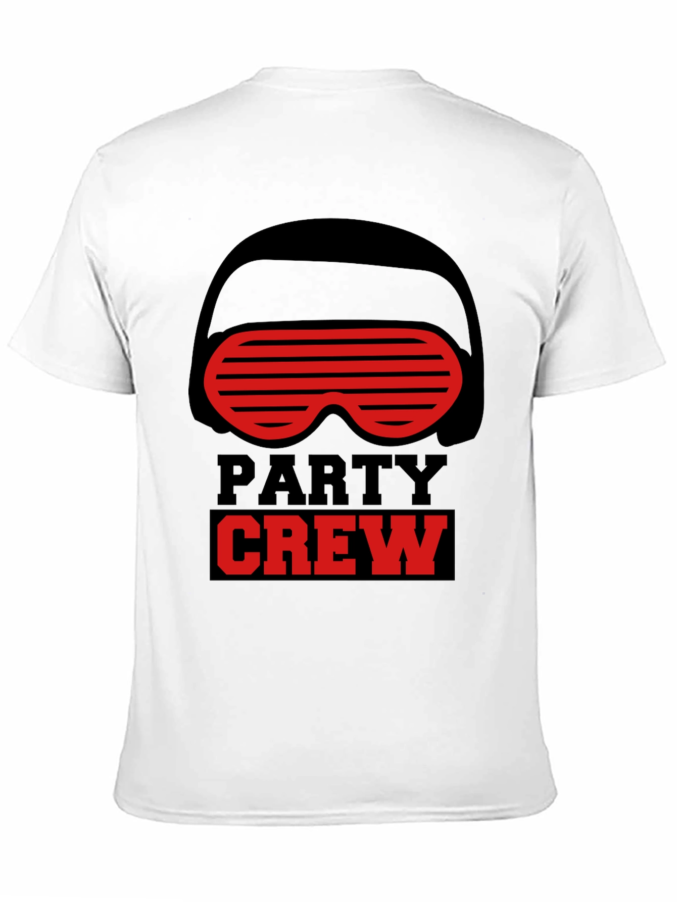 Party Crew Graphic T-Shirt - Black Crew Neck Tee