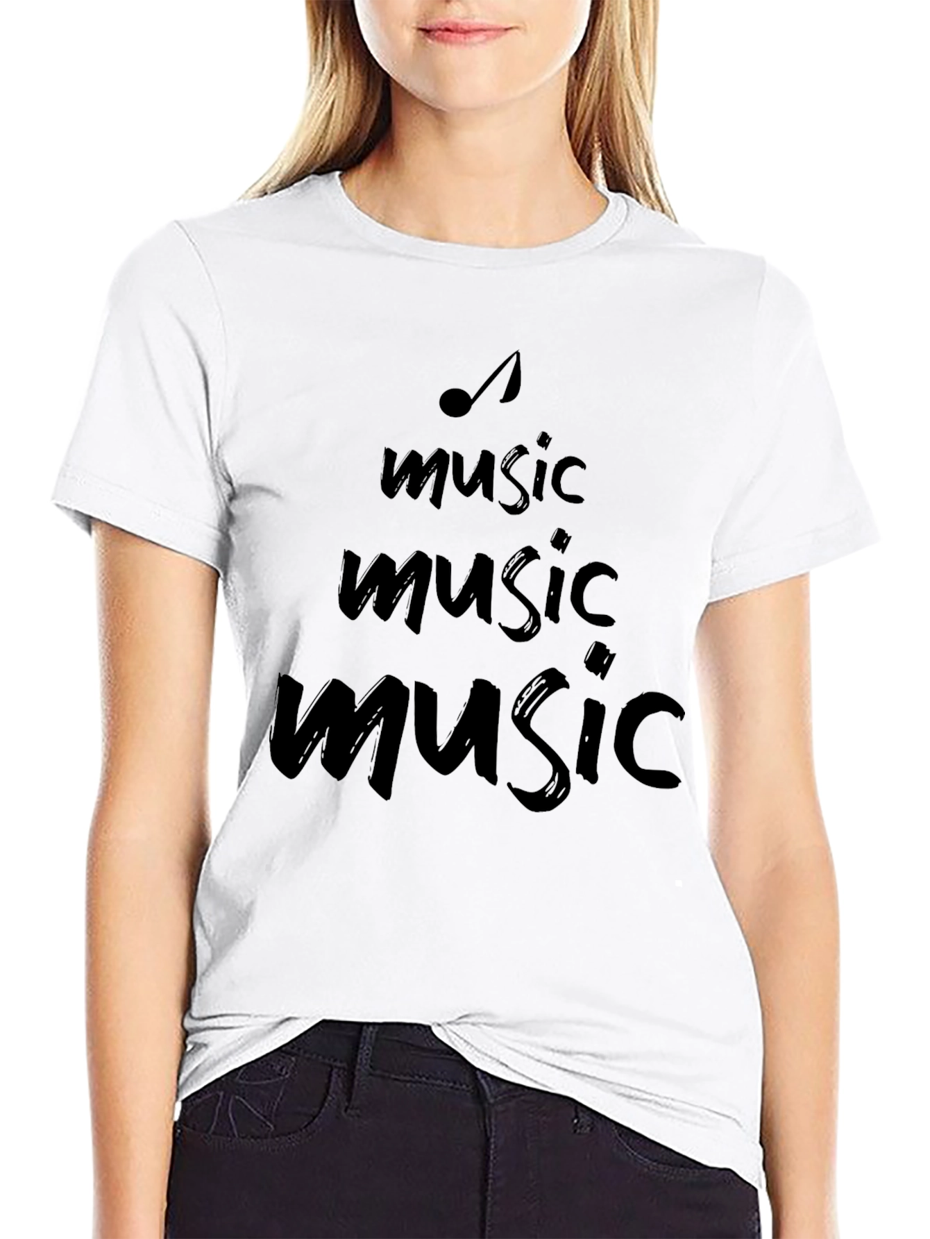 Music Lover Tee - Black Graphic T-Shirt