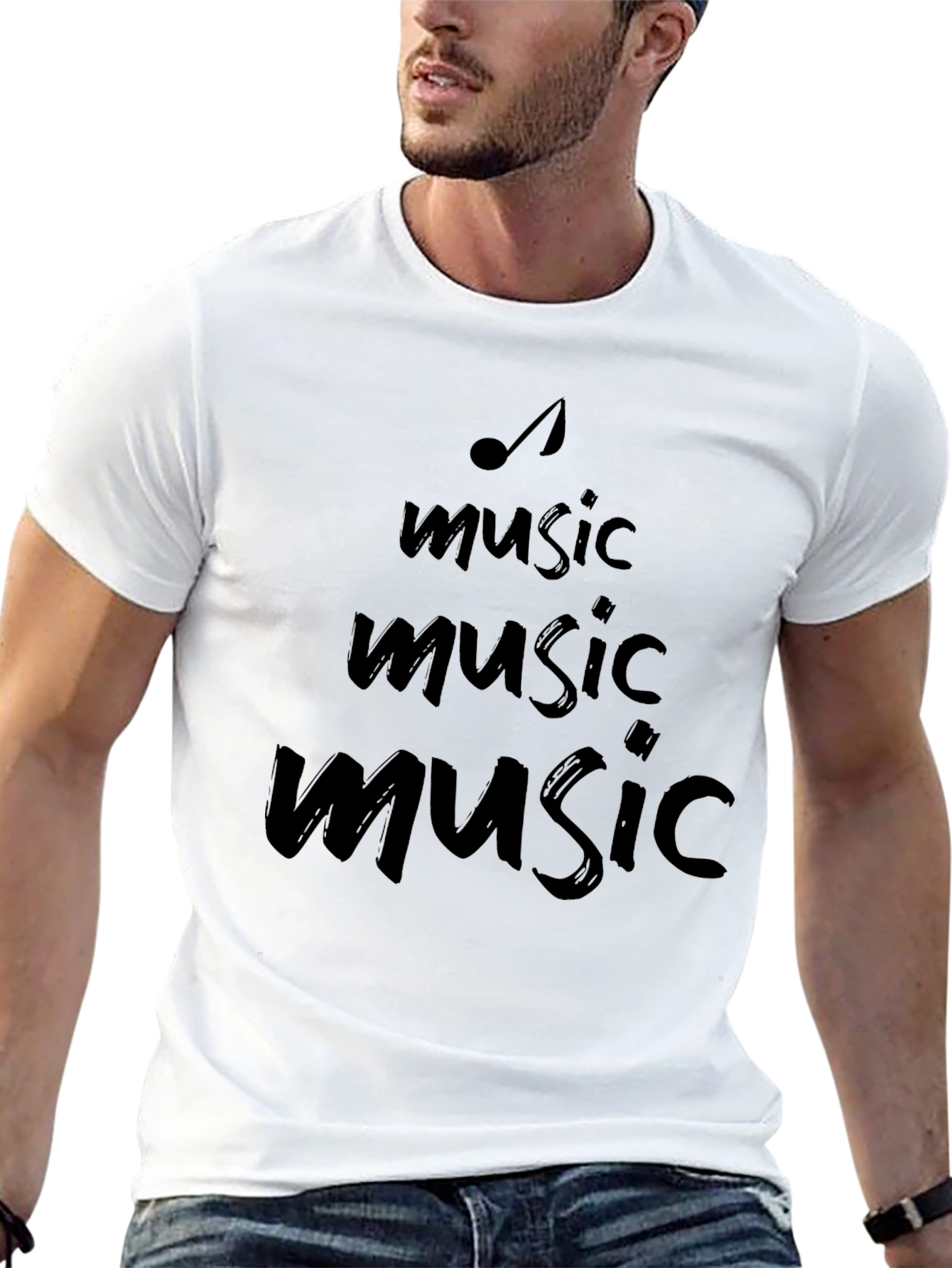 Music Lover Tee - Black Graphic T-Shirt