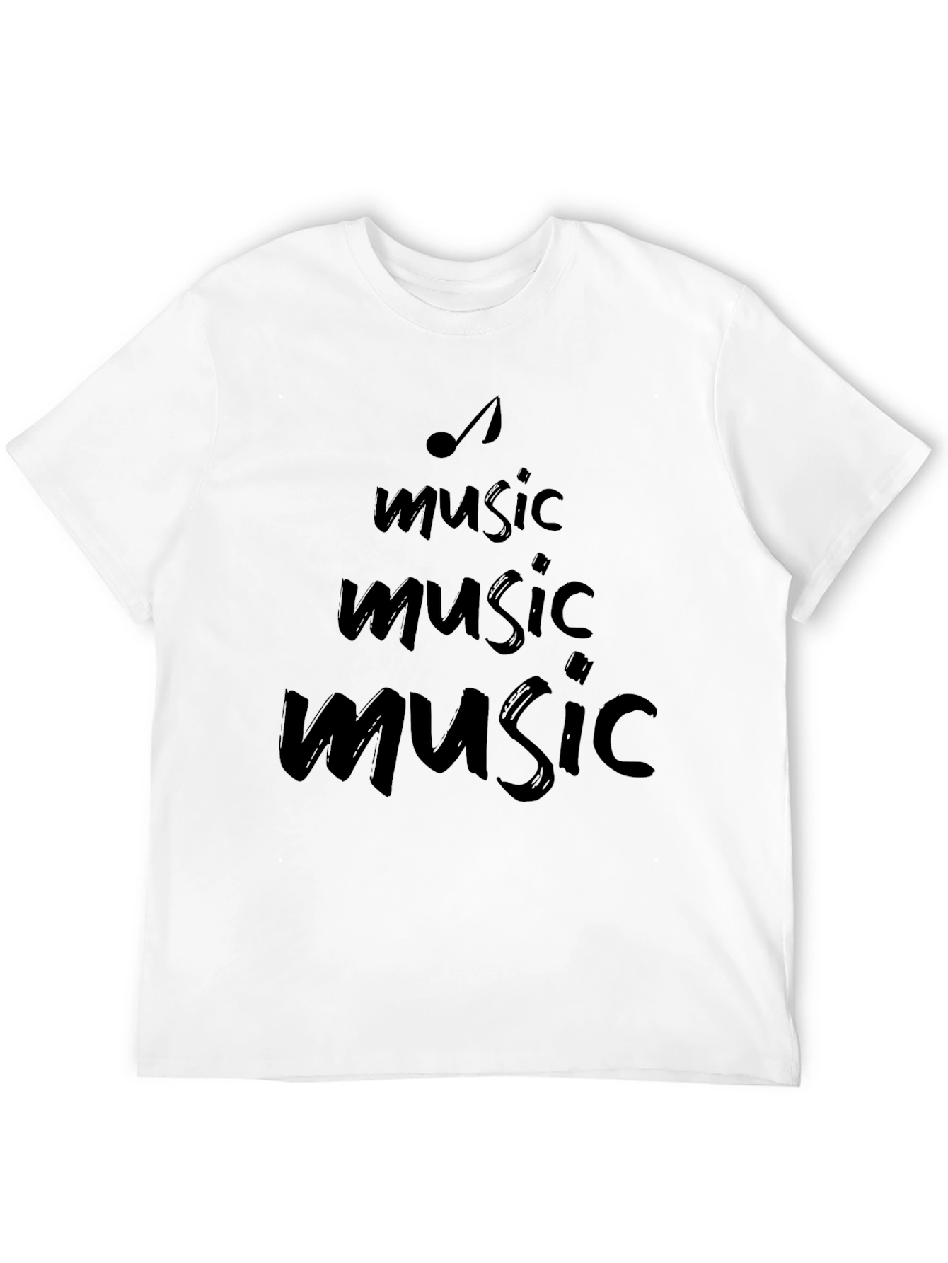 Music Lover Tee - Black Graphic T-Shirt