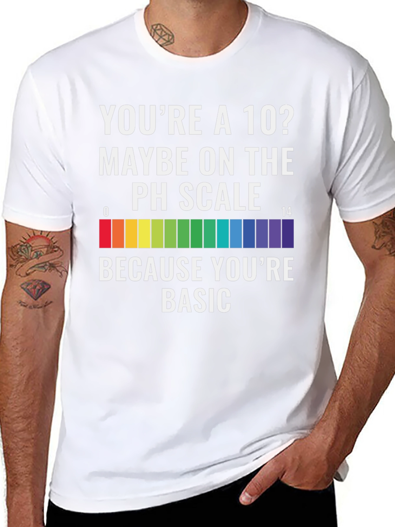 Youre a 10? PH Scale Basic Mens Graphic T-Shirt