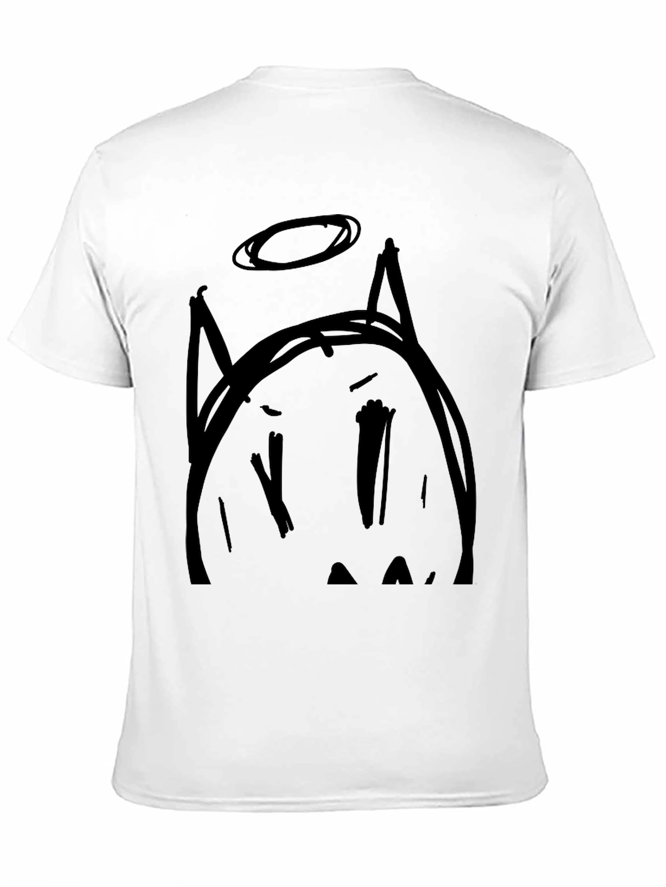 Devil Angel Graphic Tee - Black Cotton T-Shirt