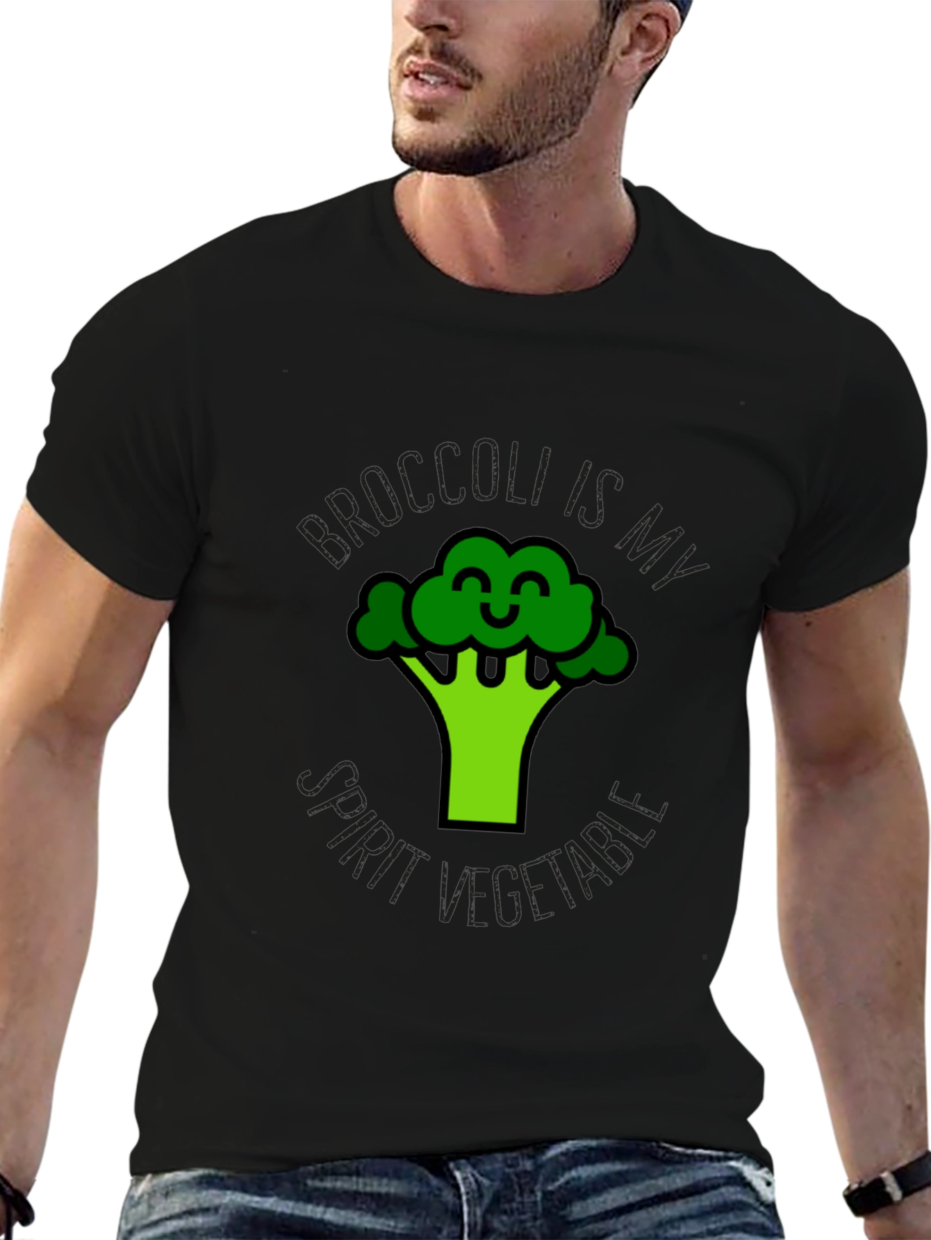 Broccoli is My Spirit Vegetable Graphic Tee