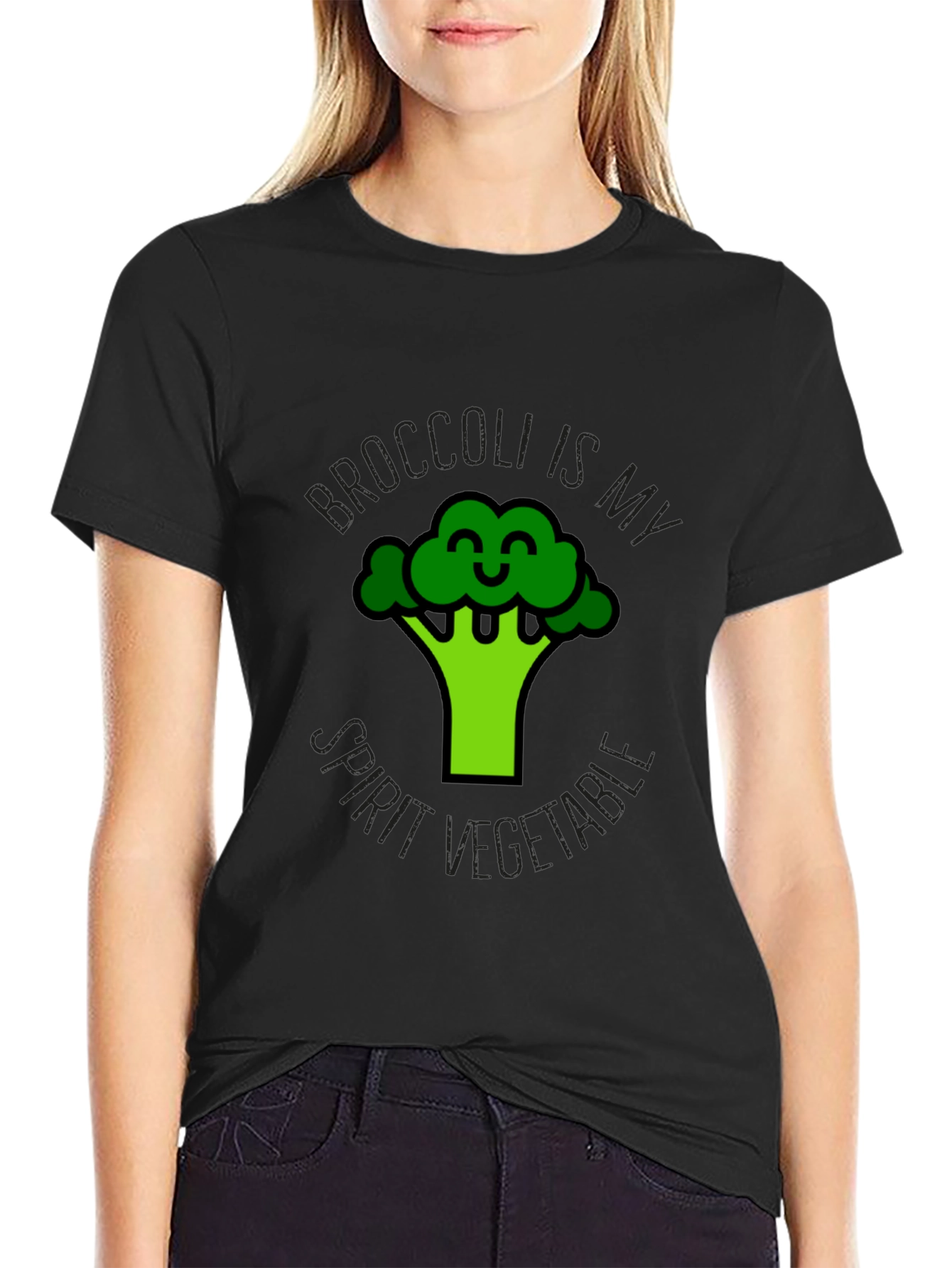 Broccoli is My Spirit Vegetable Graphic Tee