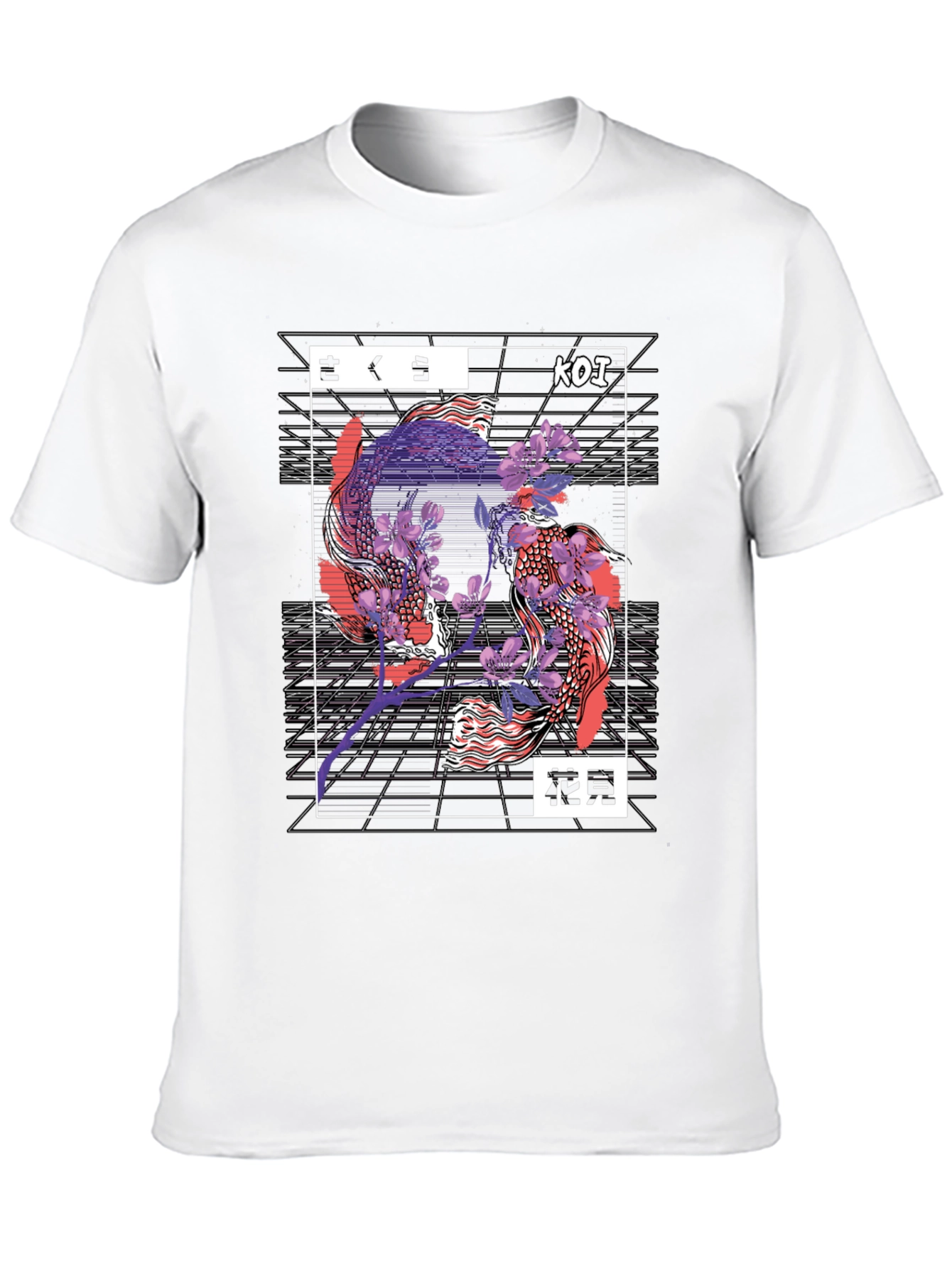 Koi Fish Graphic Tee - Japanese Inspired Design