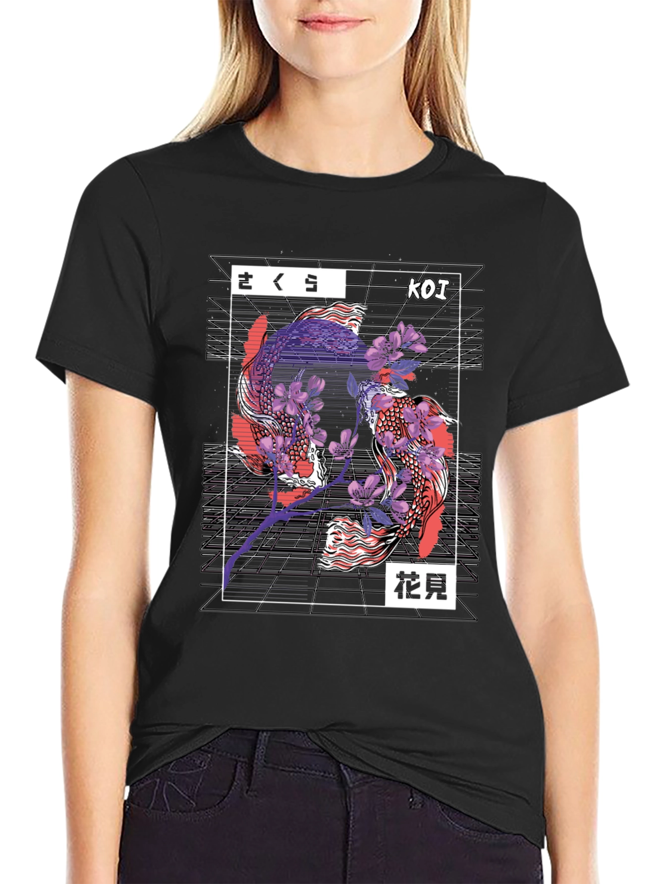 Koi Fish Graphic Tee - Japanese Inspired Design