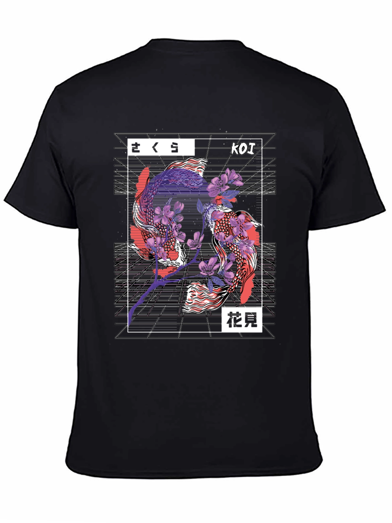 Koi Fish Graphic Tee - Japanese Inspired Design
