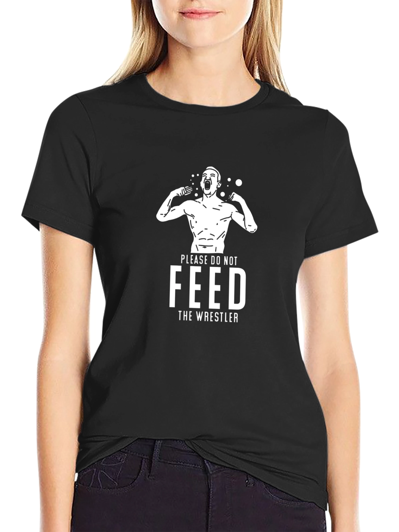 Please Do Not Feed the Wrestler Graphic T-Shirt