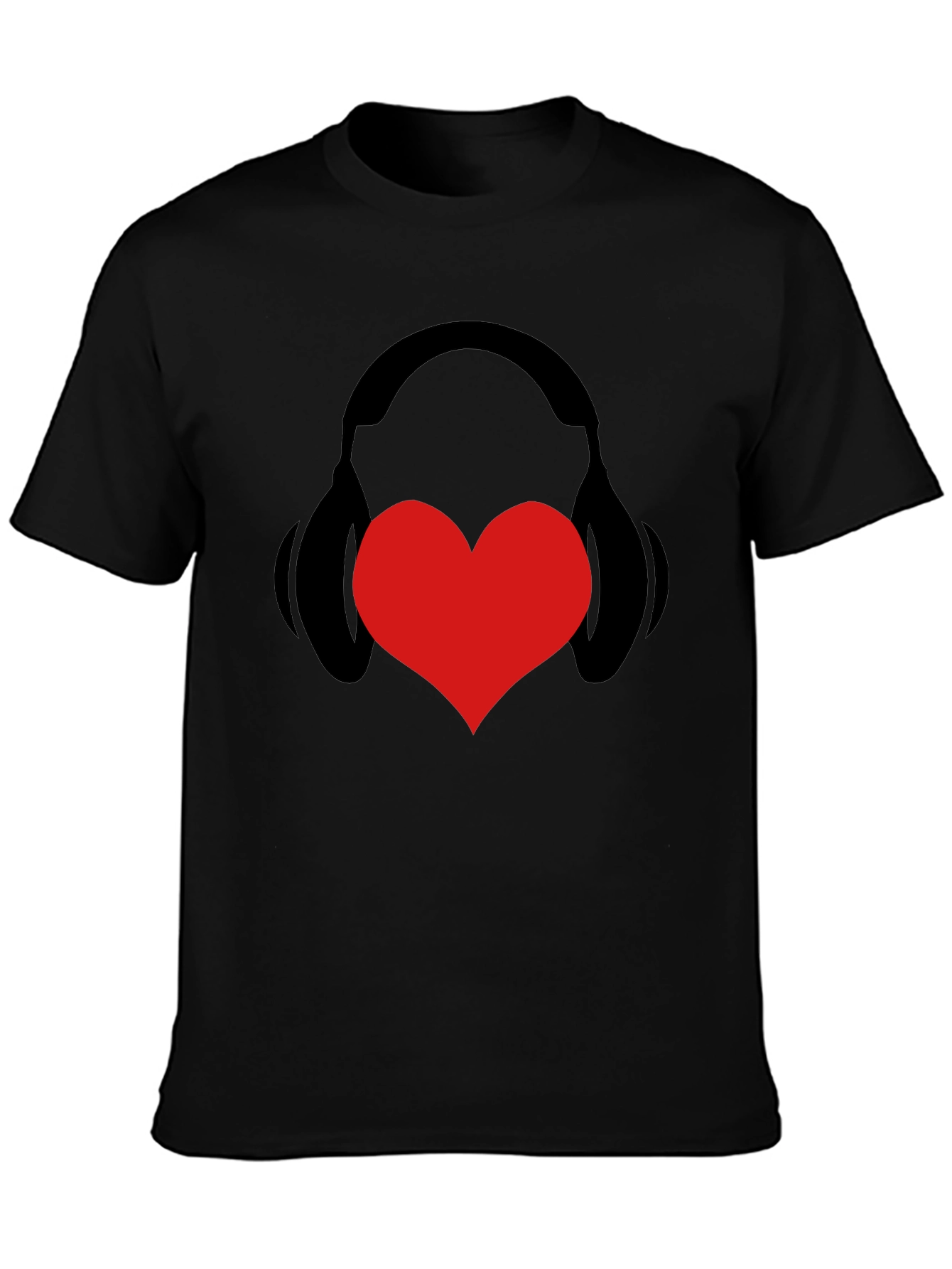 Heart Headphones Graphic Tee - Stylish Music Lover Shirt