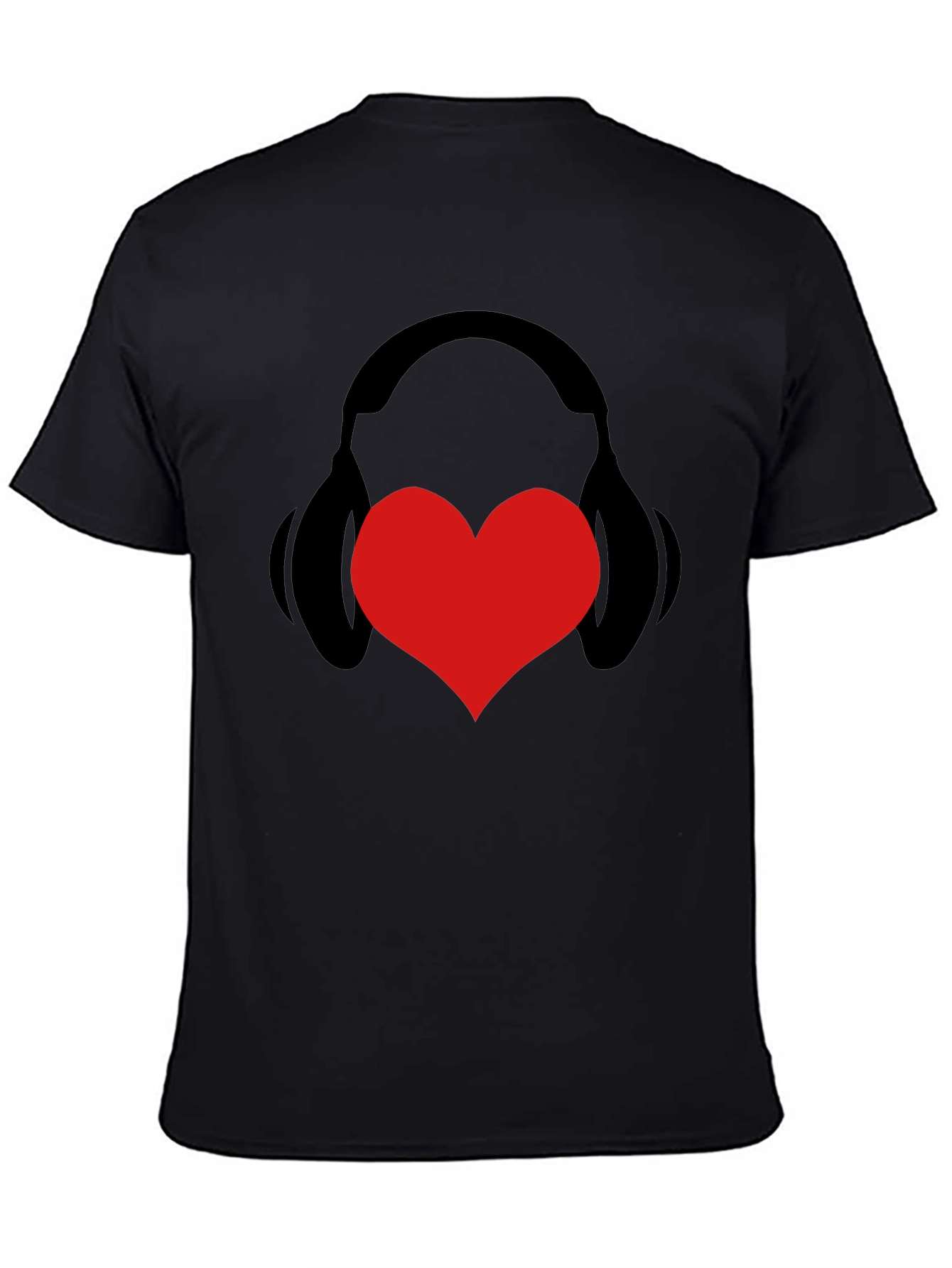 Heart Headphones Graphic Tee - Stylish Music Lover Shirt