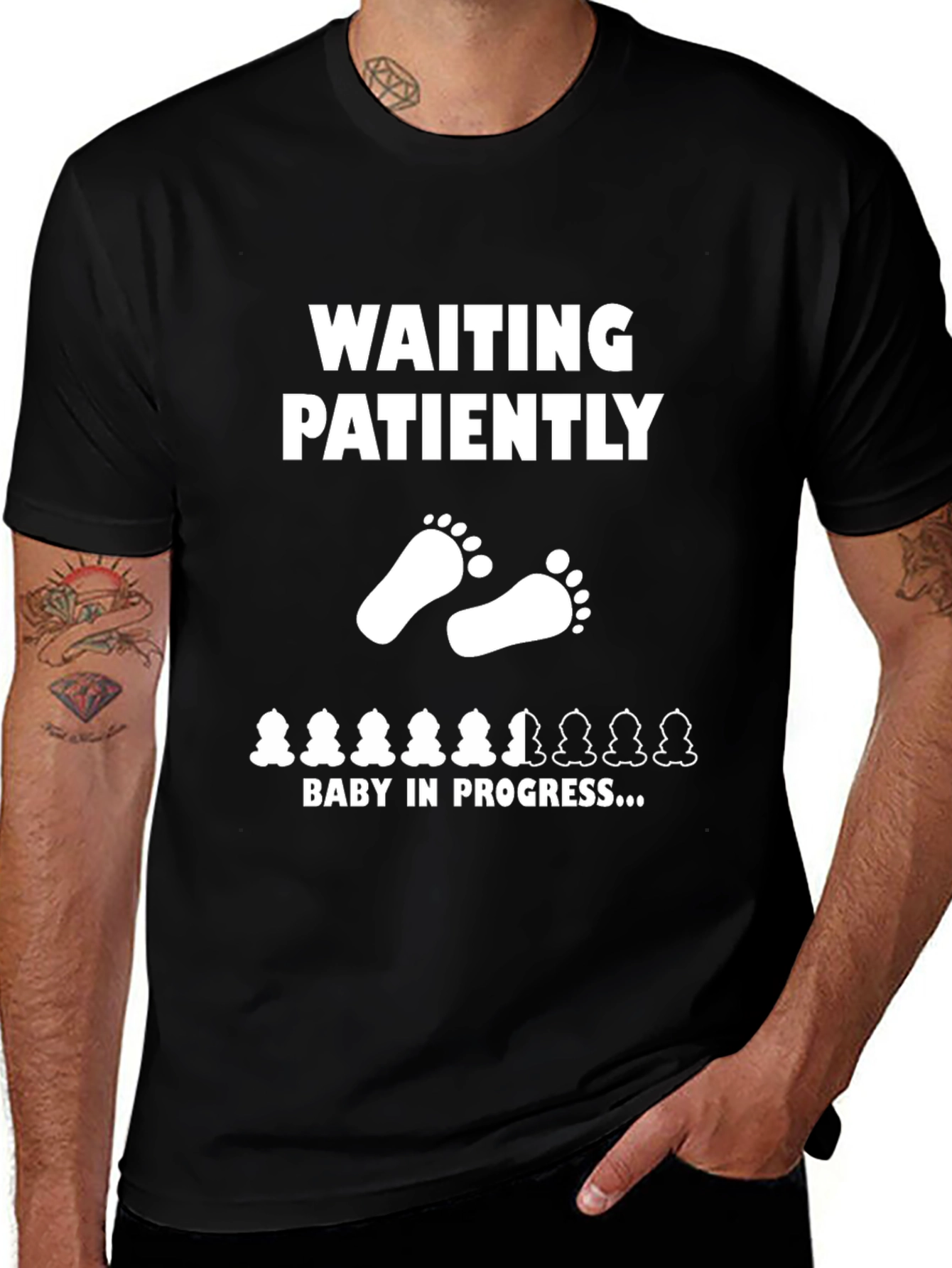 Waiting Patiently Baby in Progress T-Shirt