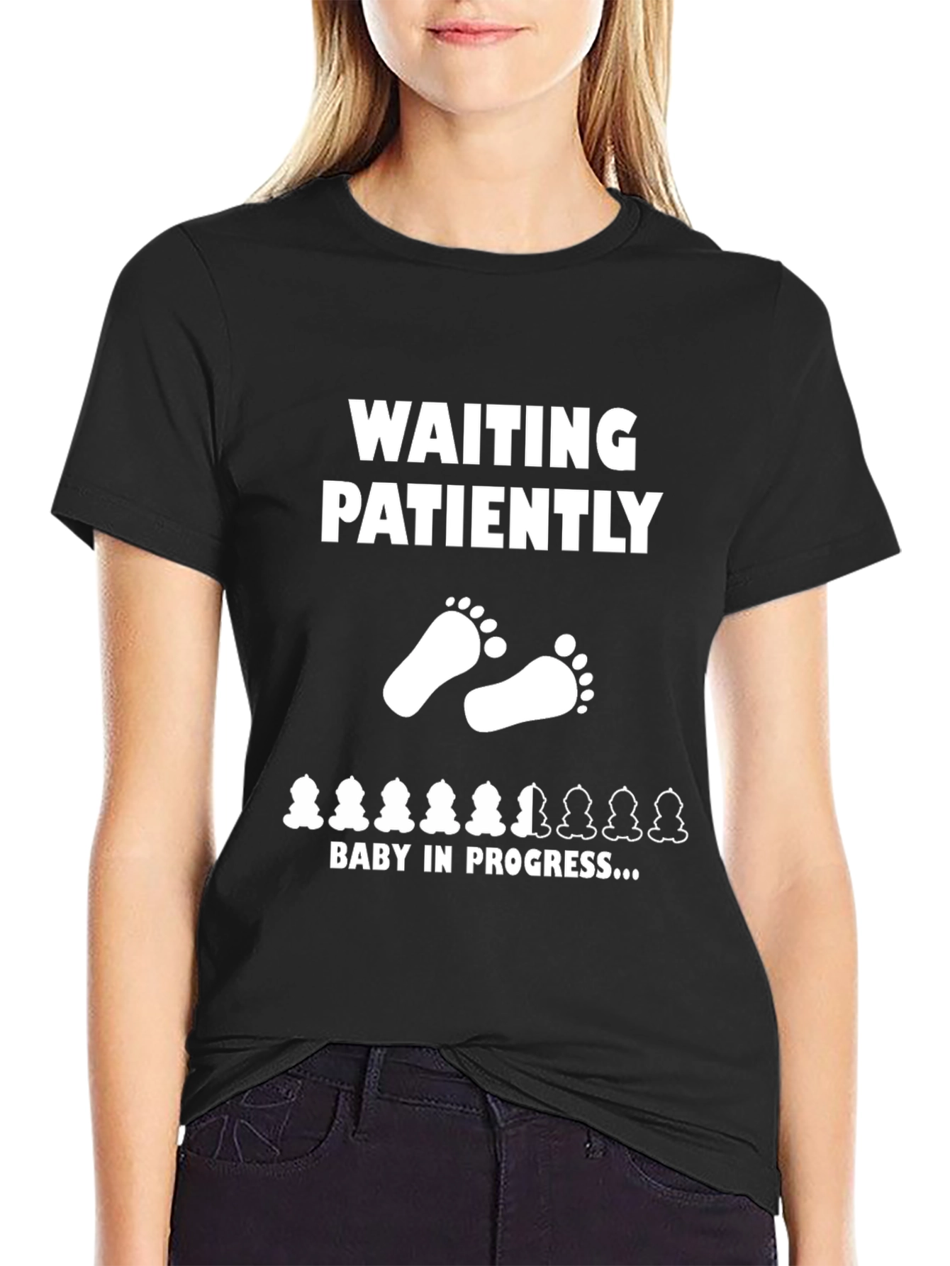 Waiting Patiently Baby in Progress T-Shirt