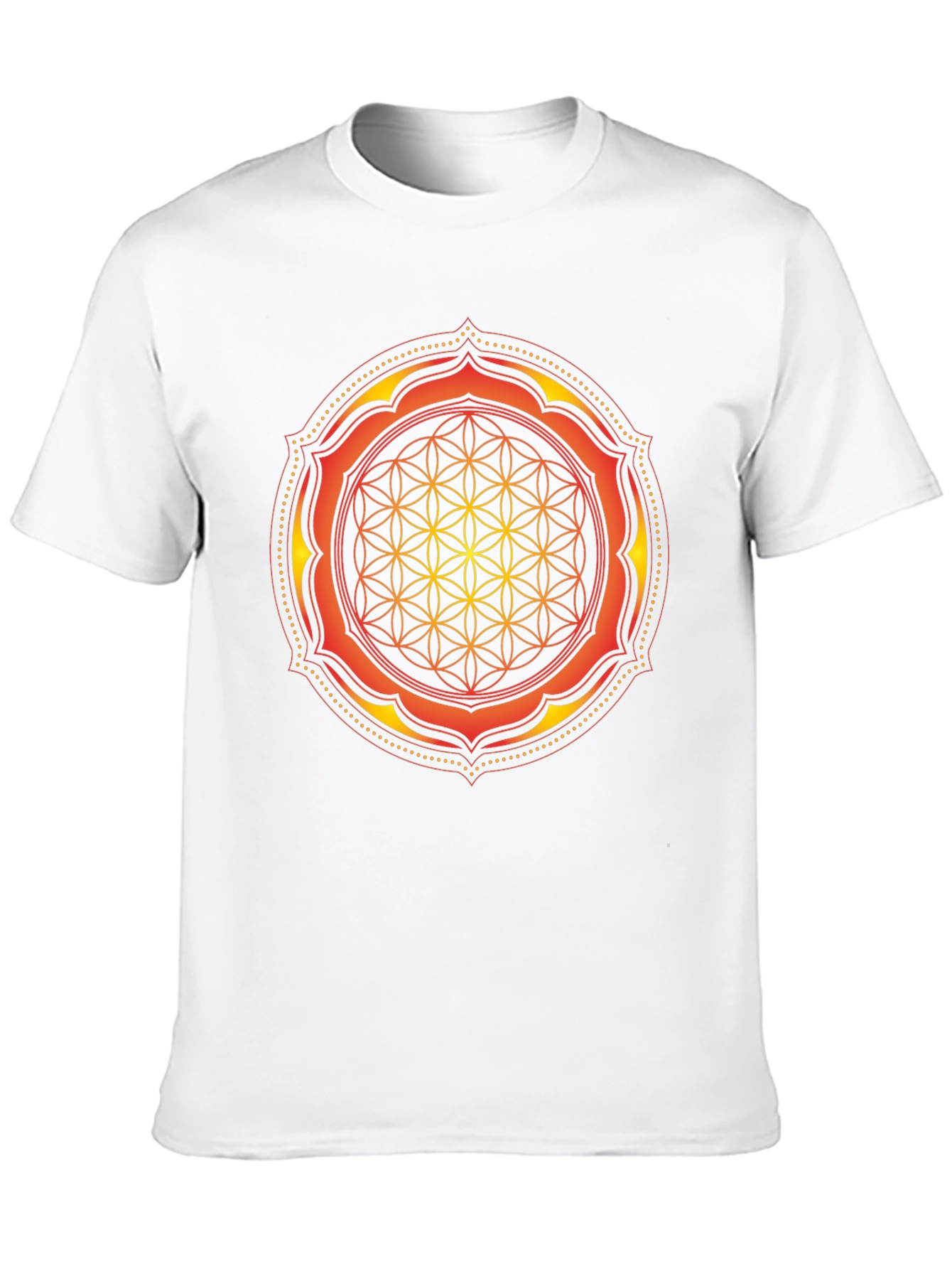 Sacred Geometry Mandala Graphic Tee - Black