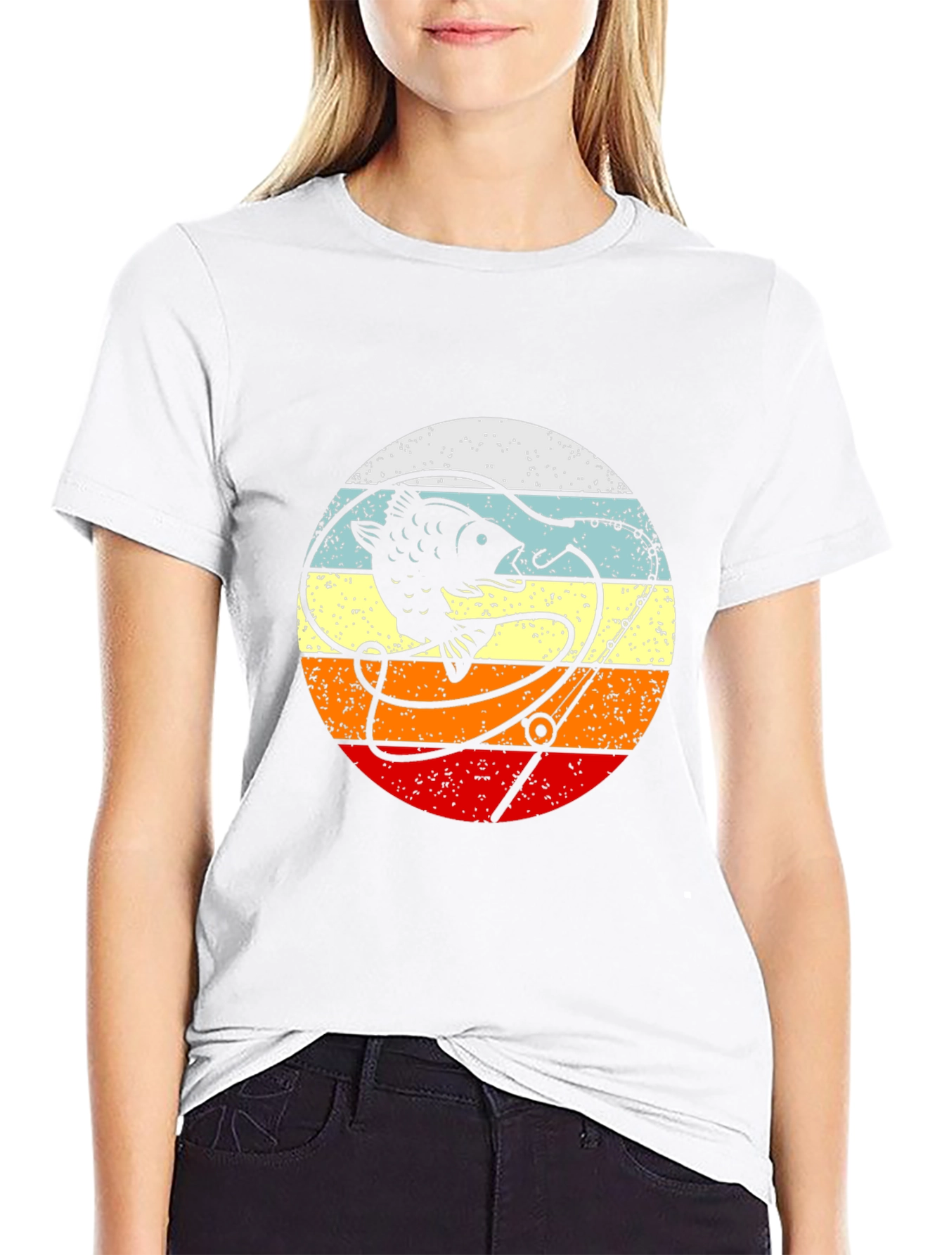 Retro Fish T-Shirt - Fishing Gift