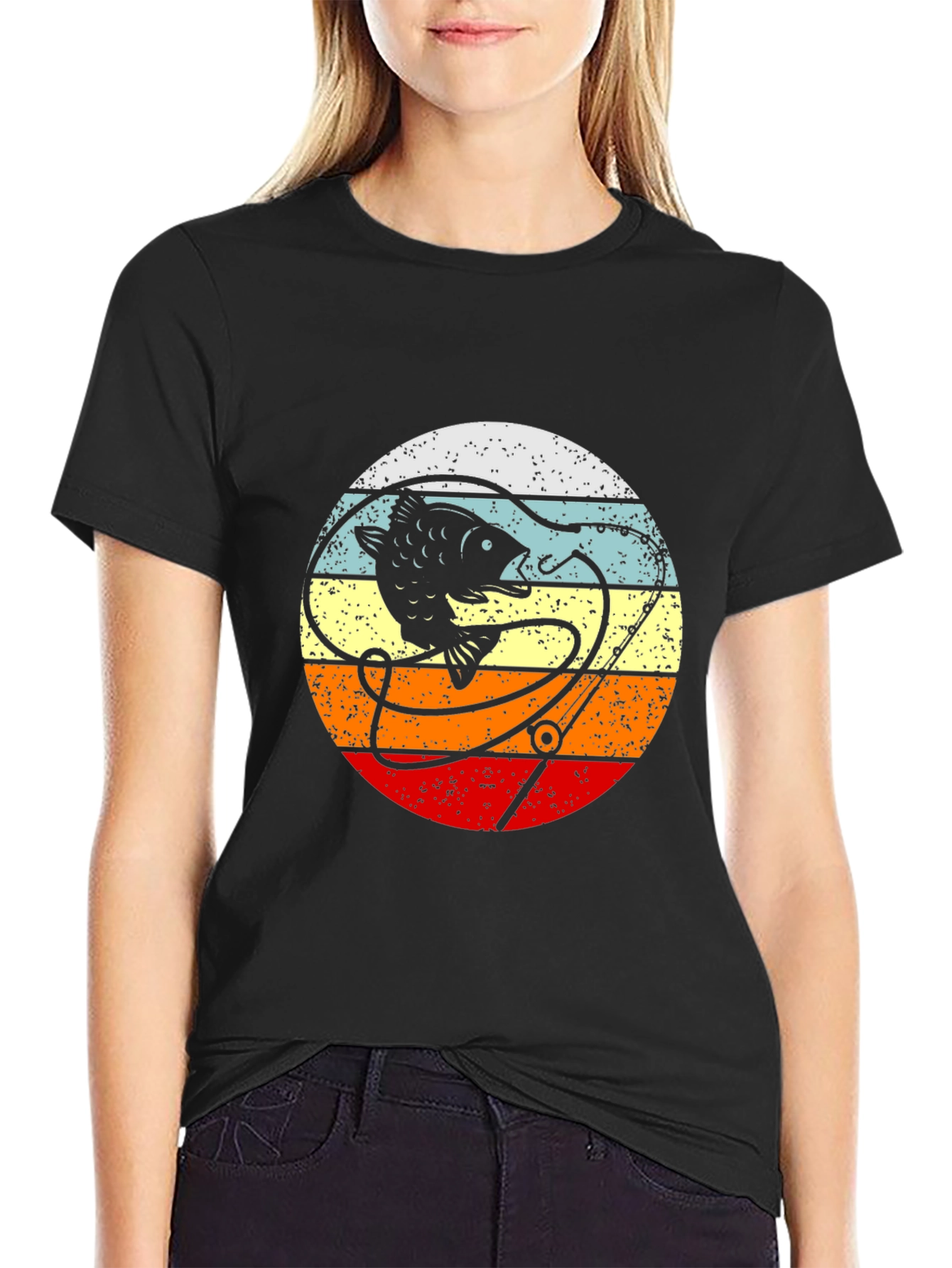 Retro Fish T-Shirt - Fishing Gift