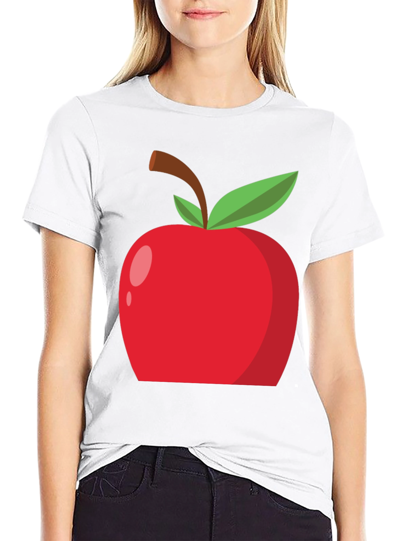 Apple Graphic Tee - Casual Style