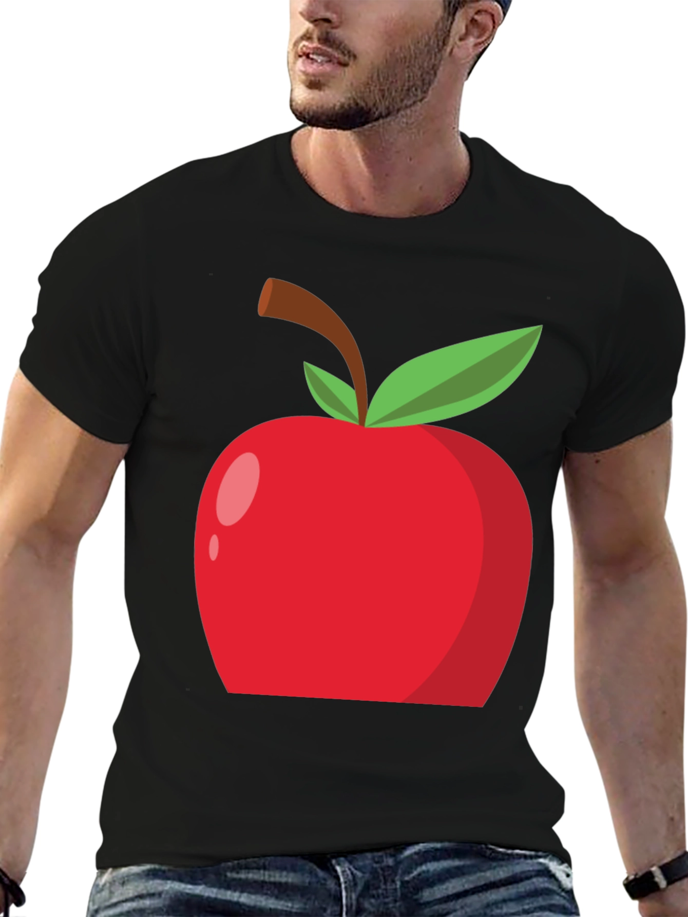 Apple Graphic Tee - Casual Style