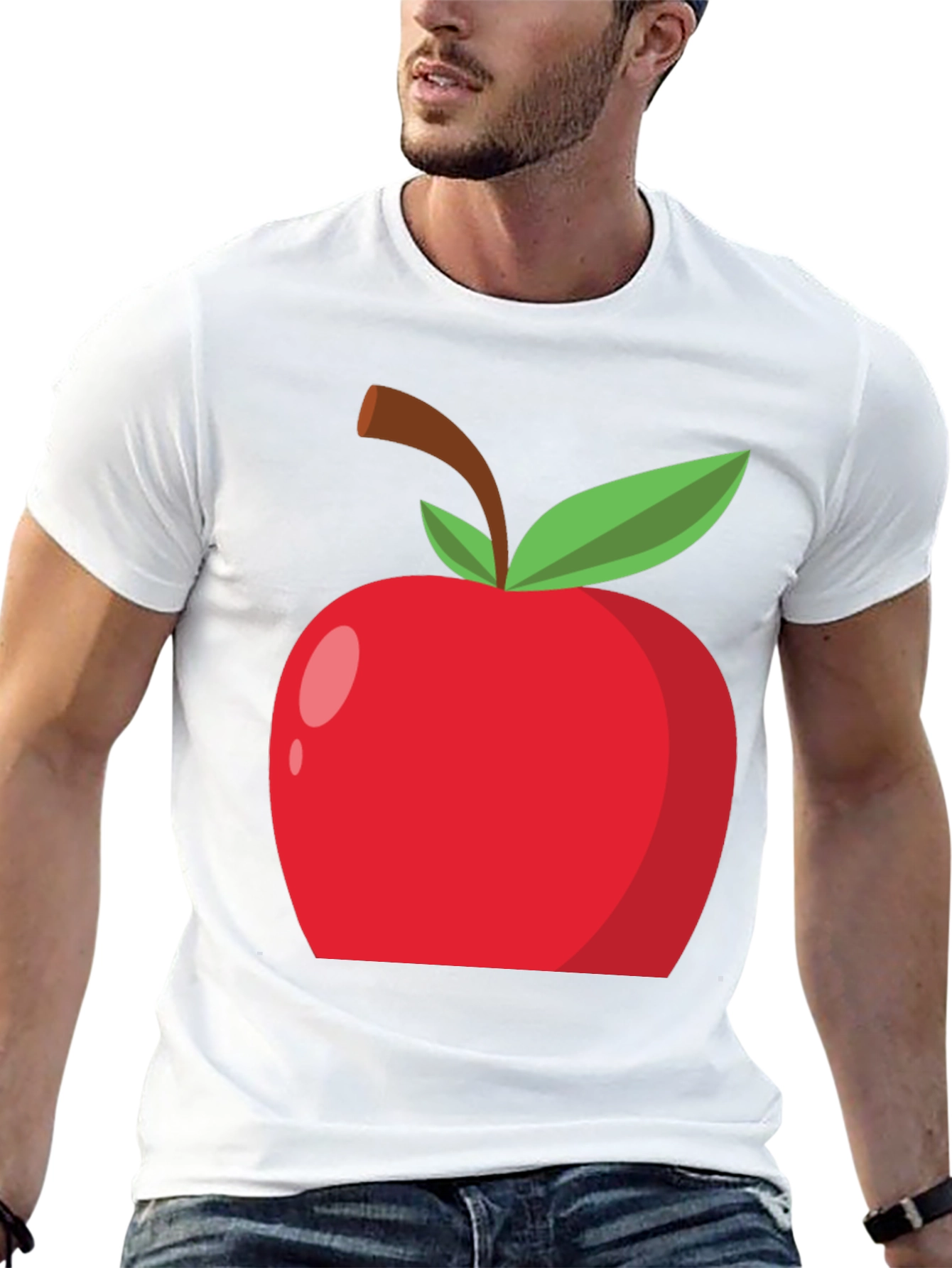Apple Graphic Tee - Casual Style