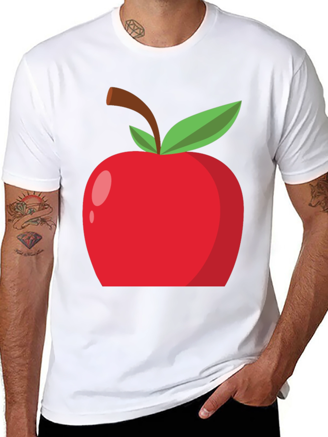 Apple Graphic Tee - Casual Style