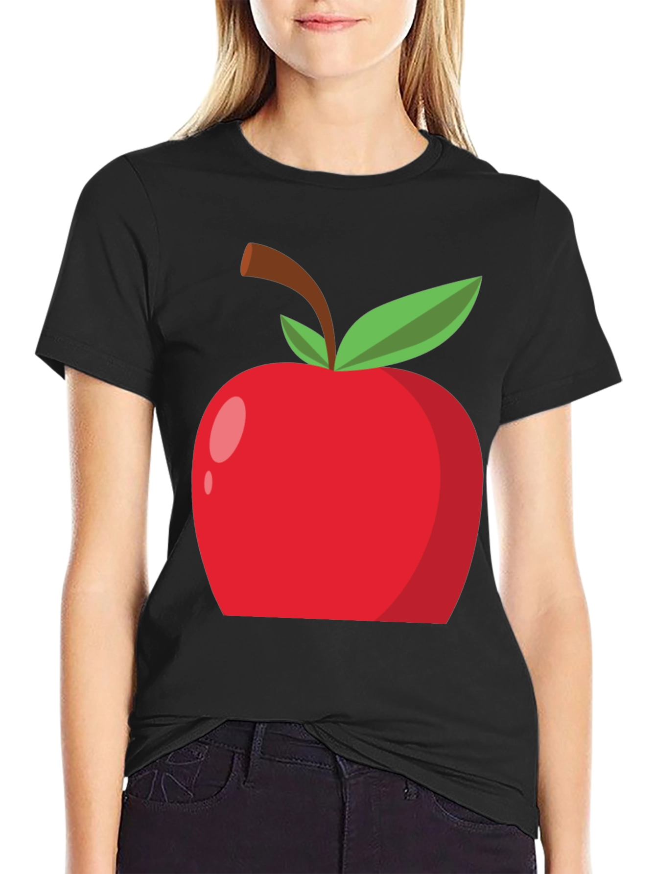 Apple Graphic Tee - Casual Style