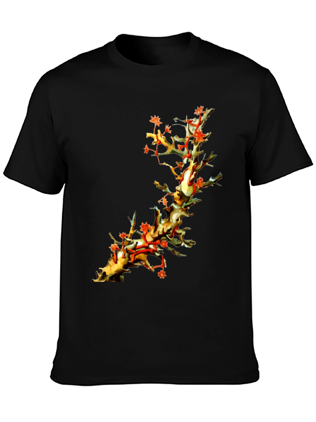 Coral Branch Print T-Shirt