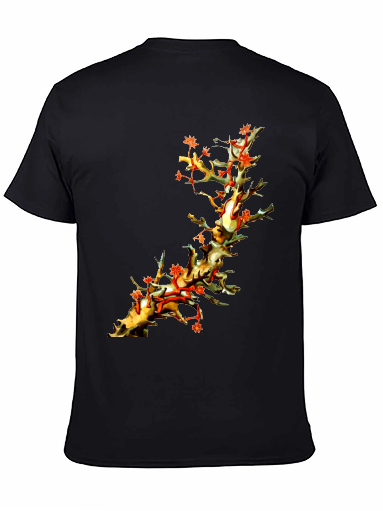 Coral Branch Print T-Shirt