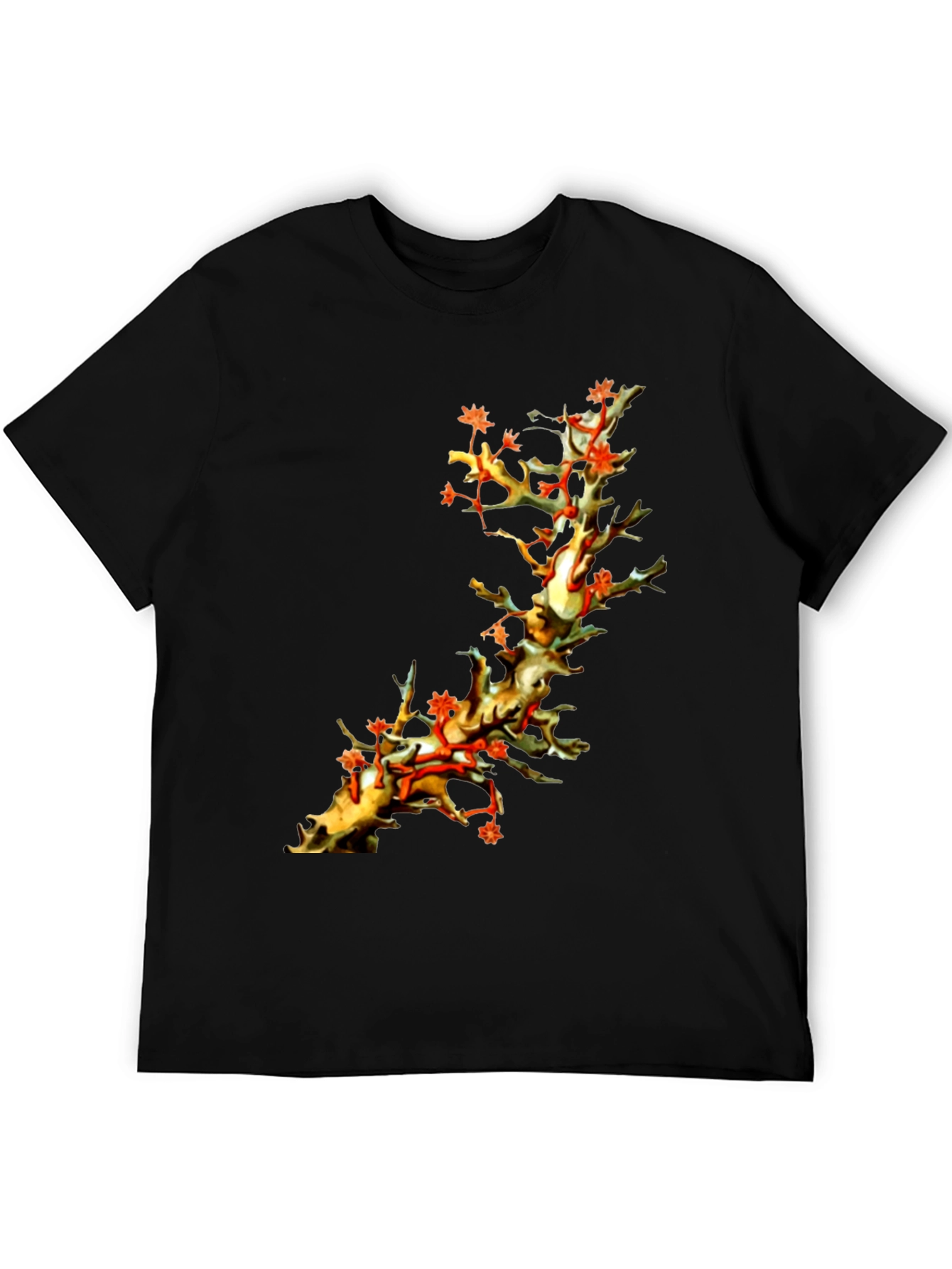 Coral Branch Print T-Shirt