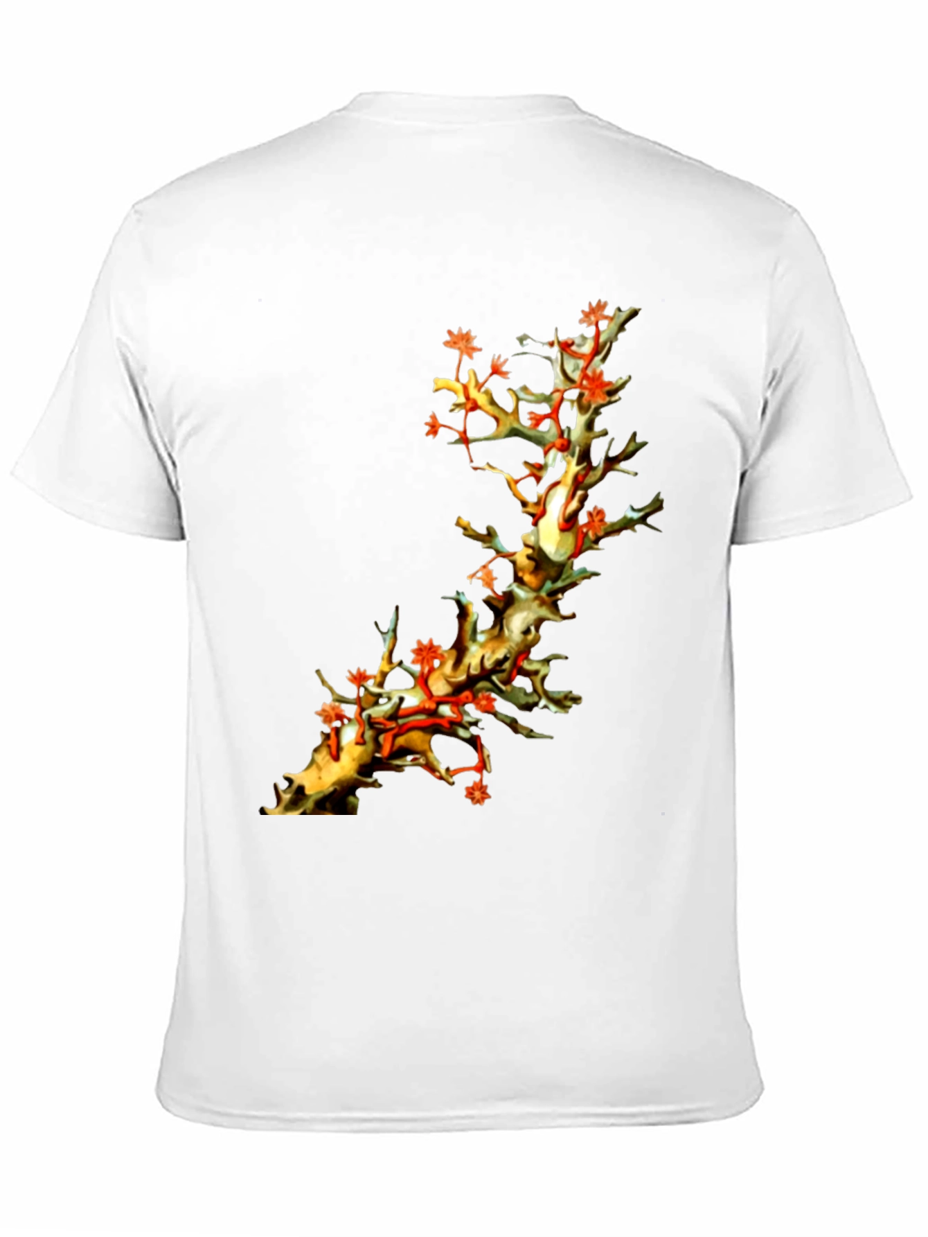 Coral Branch Print T-Shirt