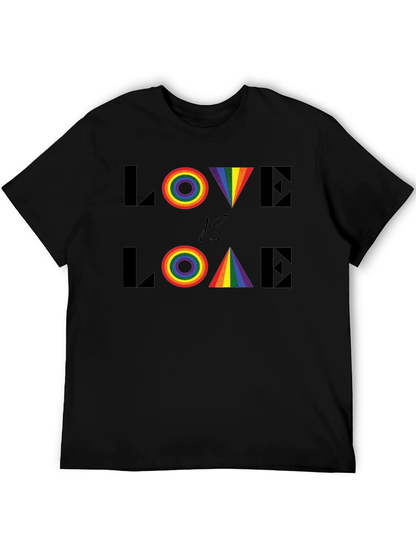 Love is Love LGBTQ Rainbow Graphic Tee