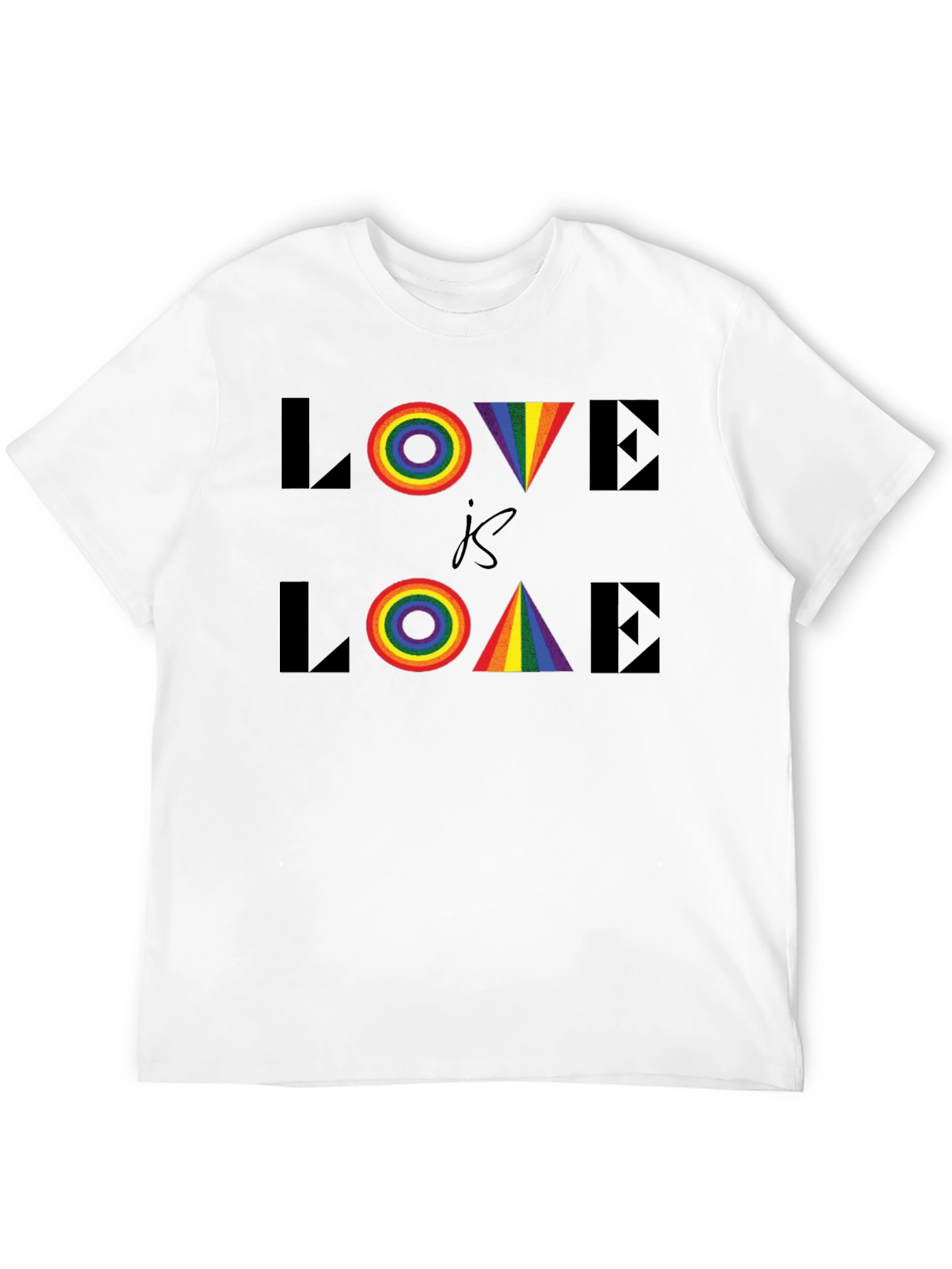 Love is Love LGBTQ Rainbow Graphic Tee