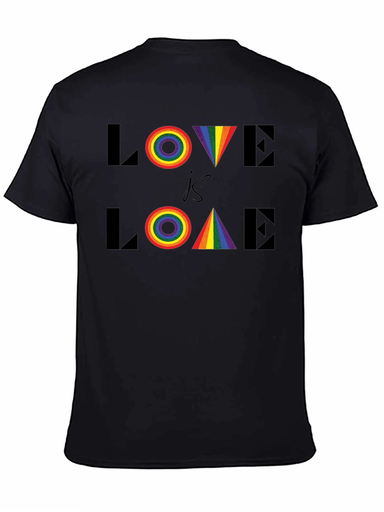 Love is Love LGBTQ Rainbow Graphic Tee