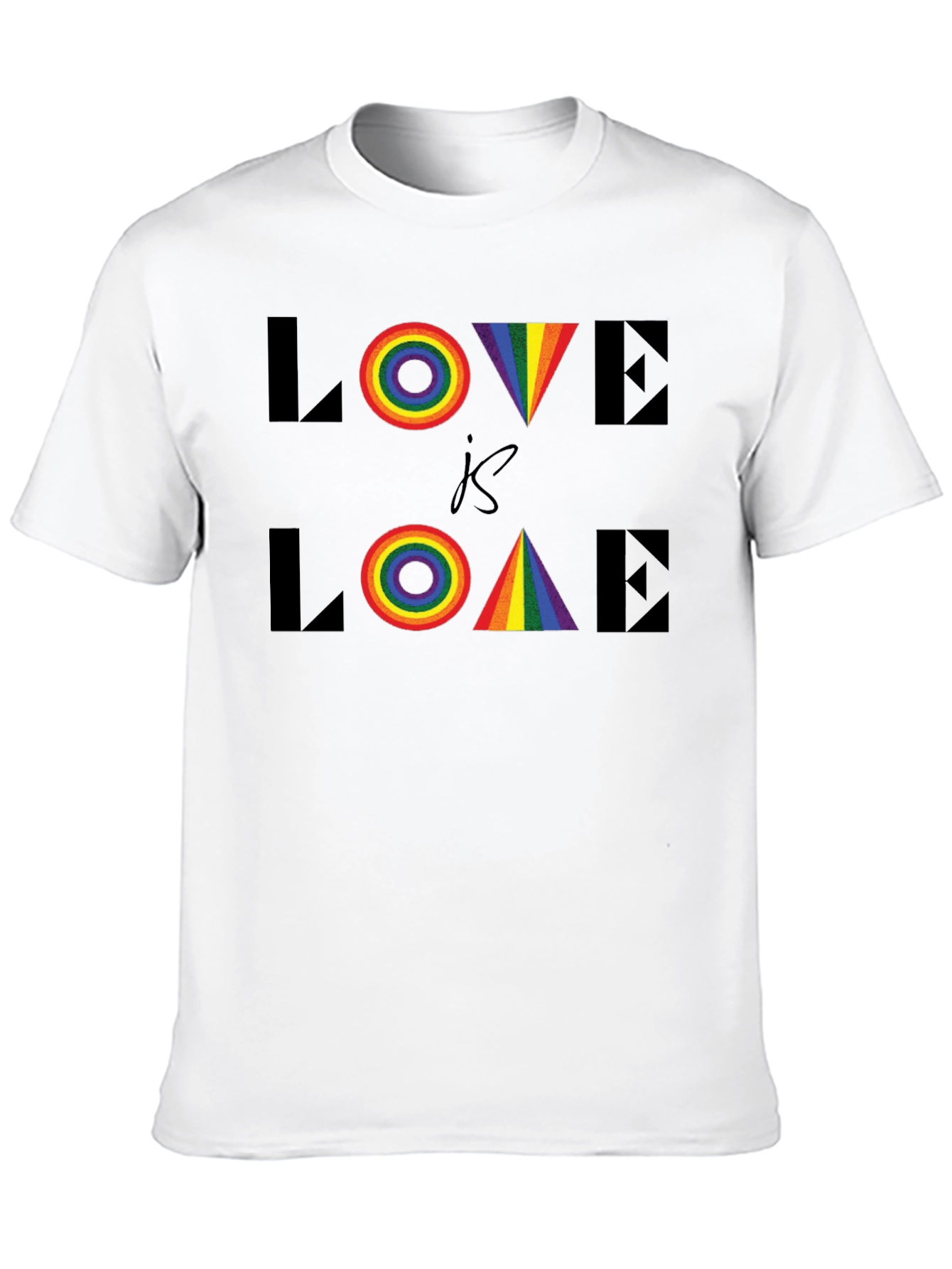 Love is Love LGBTQ Rainbow Graphic Tee