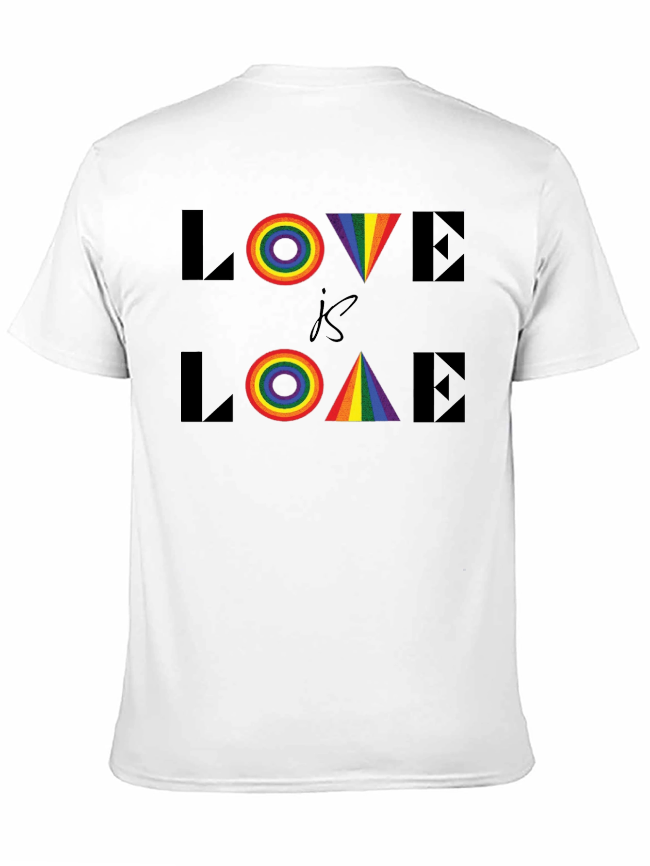 Love is Love LGBTQ Rainbow Graphic Tee