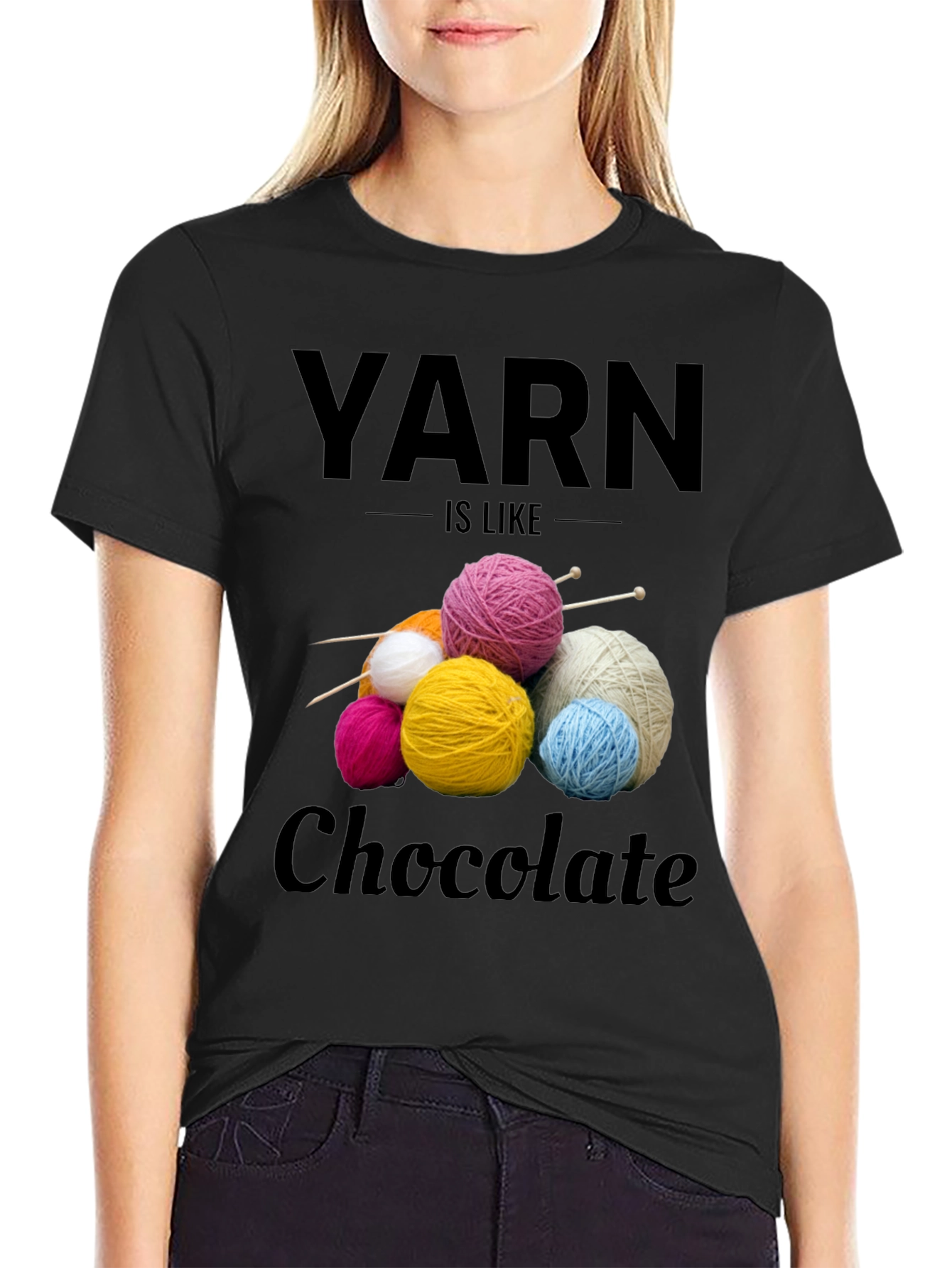 Yarn Like Chocolate T-Shirt - Knitters Tee