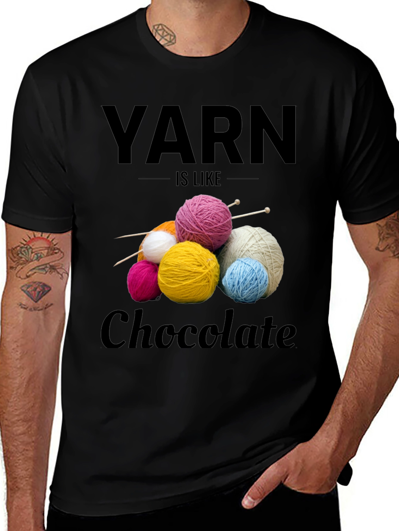 Yarn Like Chocolate T-Shirt - Knitters Tee