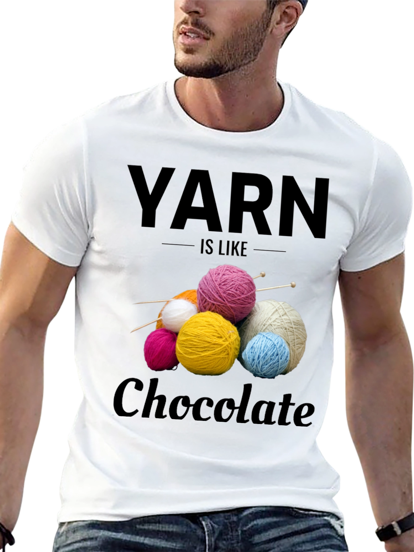 Yarn Like Chocolate T-Shirt - Knitters Tee