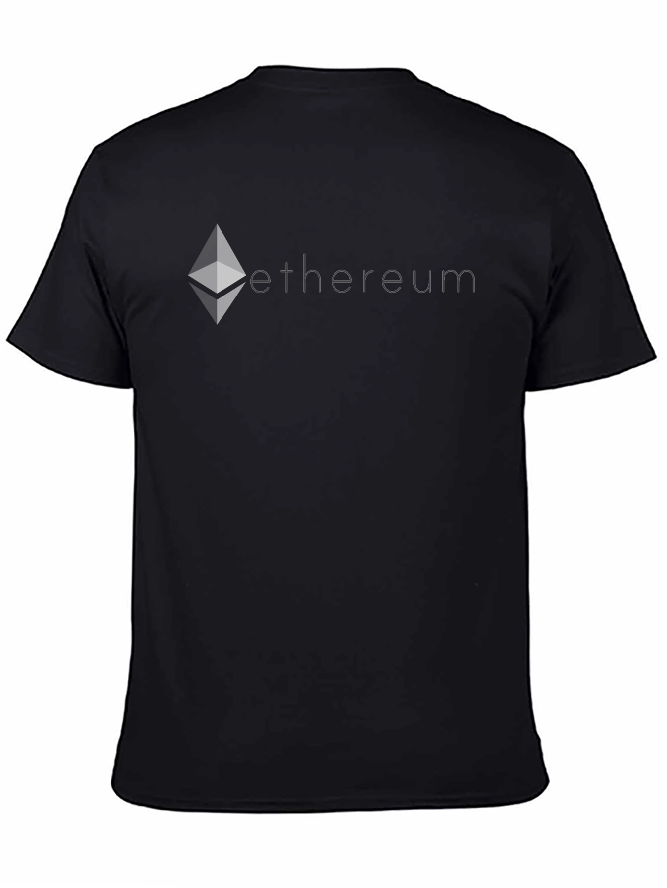 Ethereum Crypto T-Shirt - Black Cotton Blend Tee