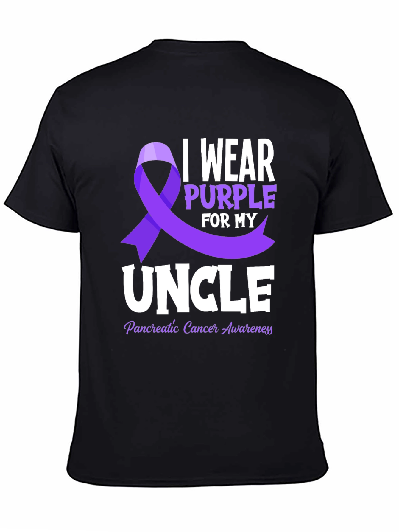 Purple Ribbon Pancreatic Cancer Awareness T-Shirt