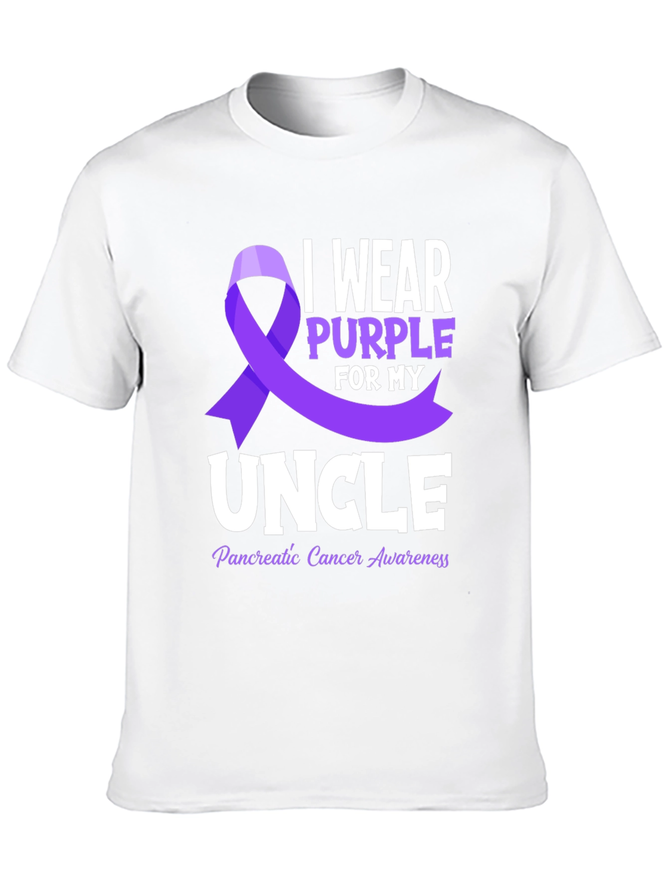 Purple Ribbon Pancreatic Cancer Awareness T-Shirt