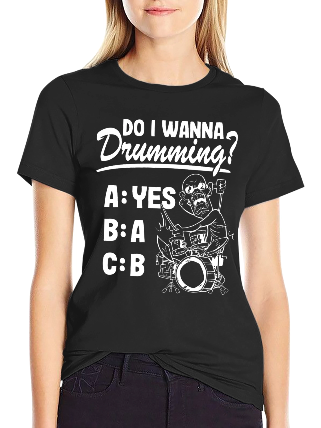 Do I Wanna Drumming? Graphic Tee