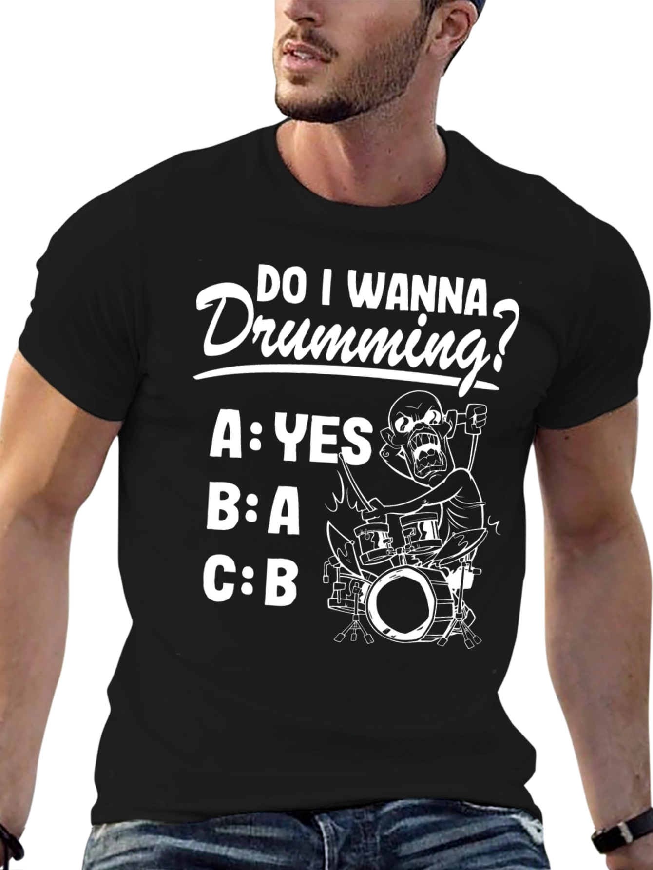 Do I Wanna Drumming? Graphic Tee