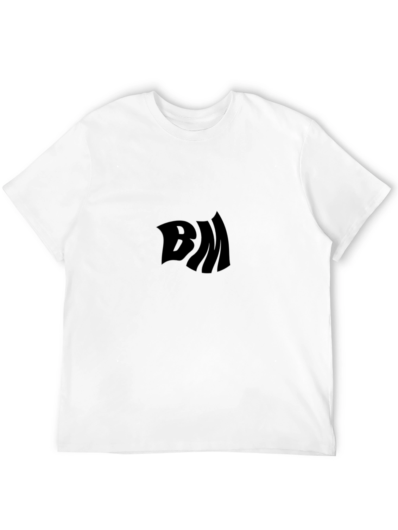 Black T-Shirt with Distorted BM Logo