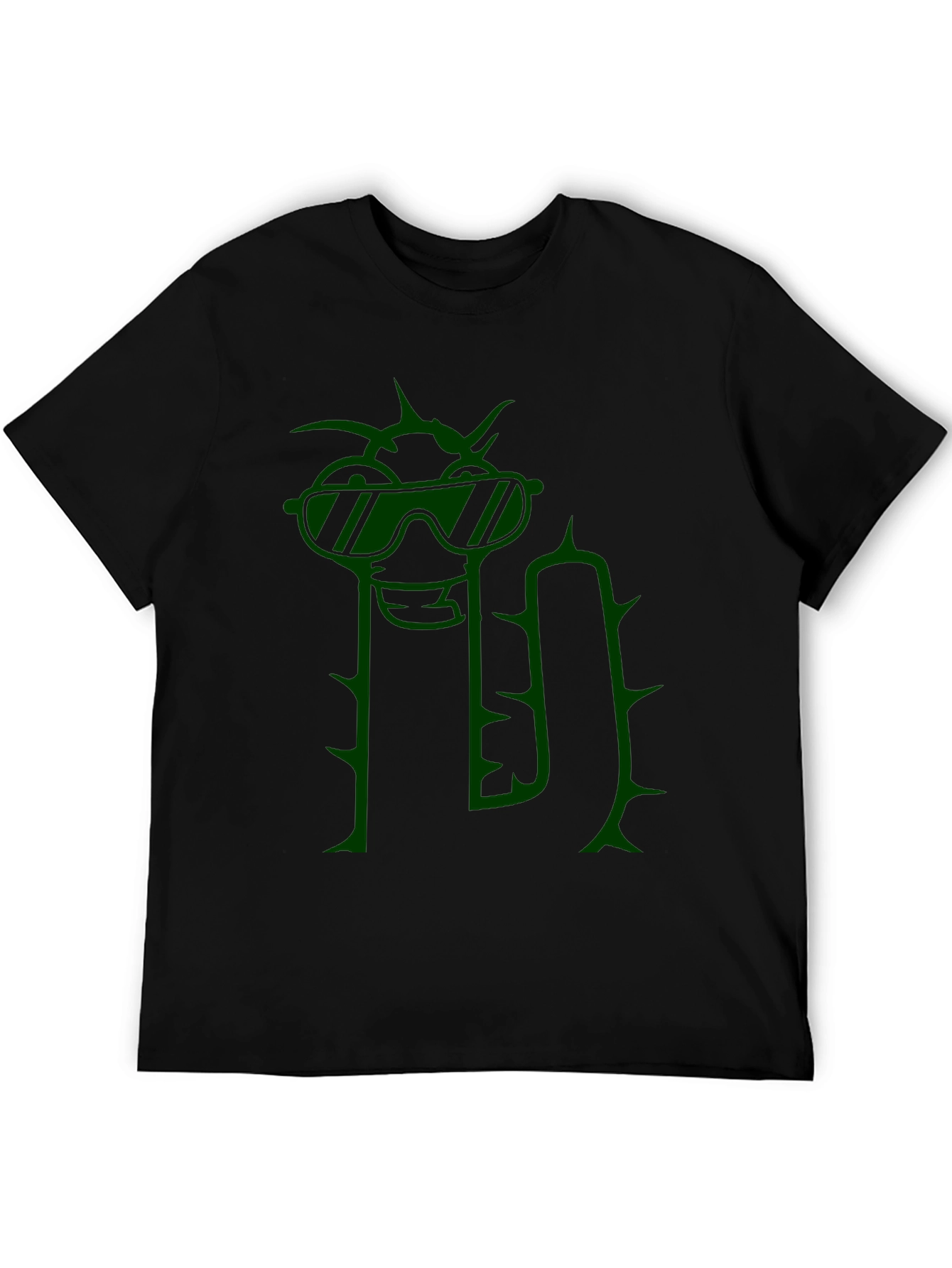 Cool Cactus Graphic Tee - Mens Black T-Shirt