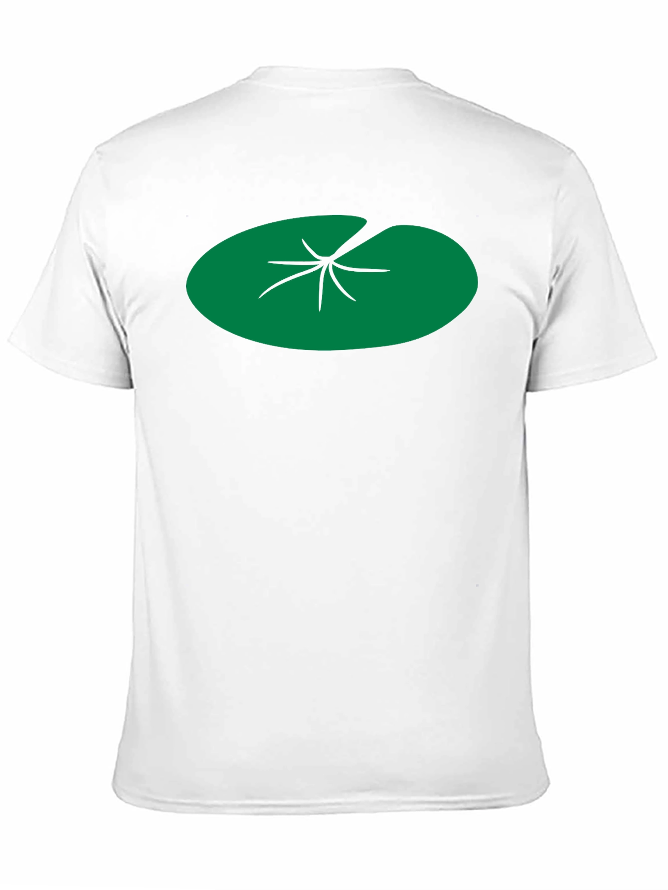 Lily Pad Graphic Tee - Black Cotton T-Shirt